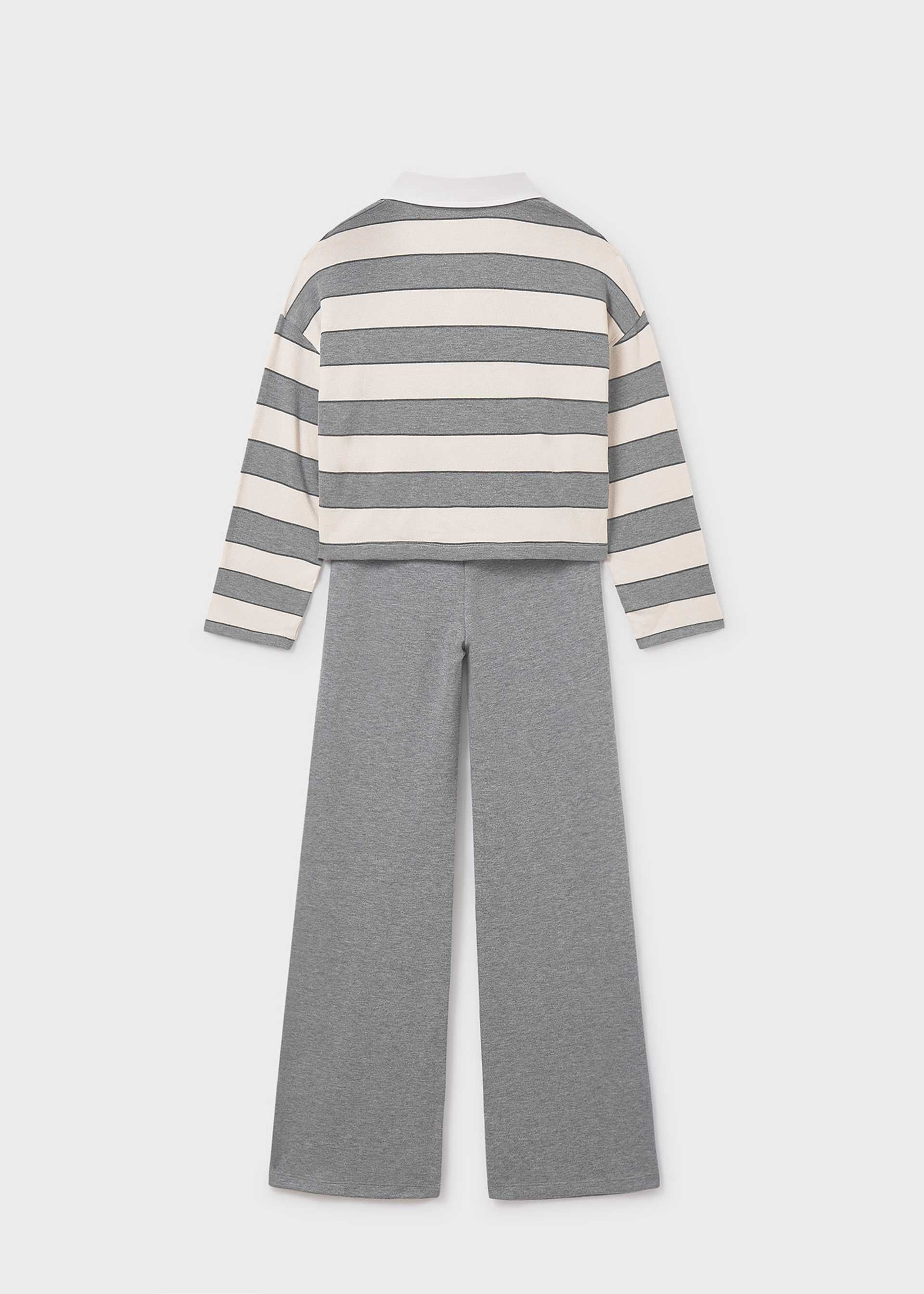 Set Hose und Poloshirt gestreift Teenager Mädchen