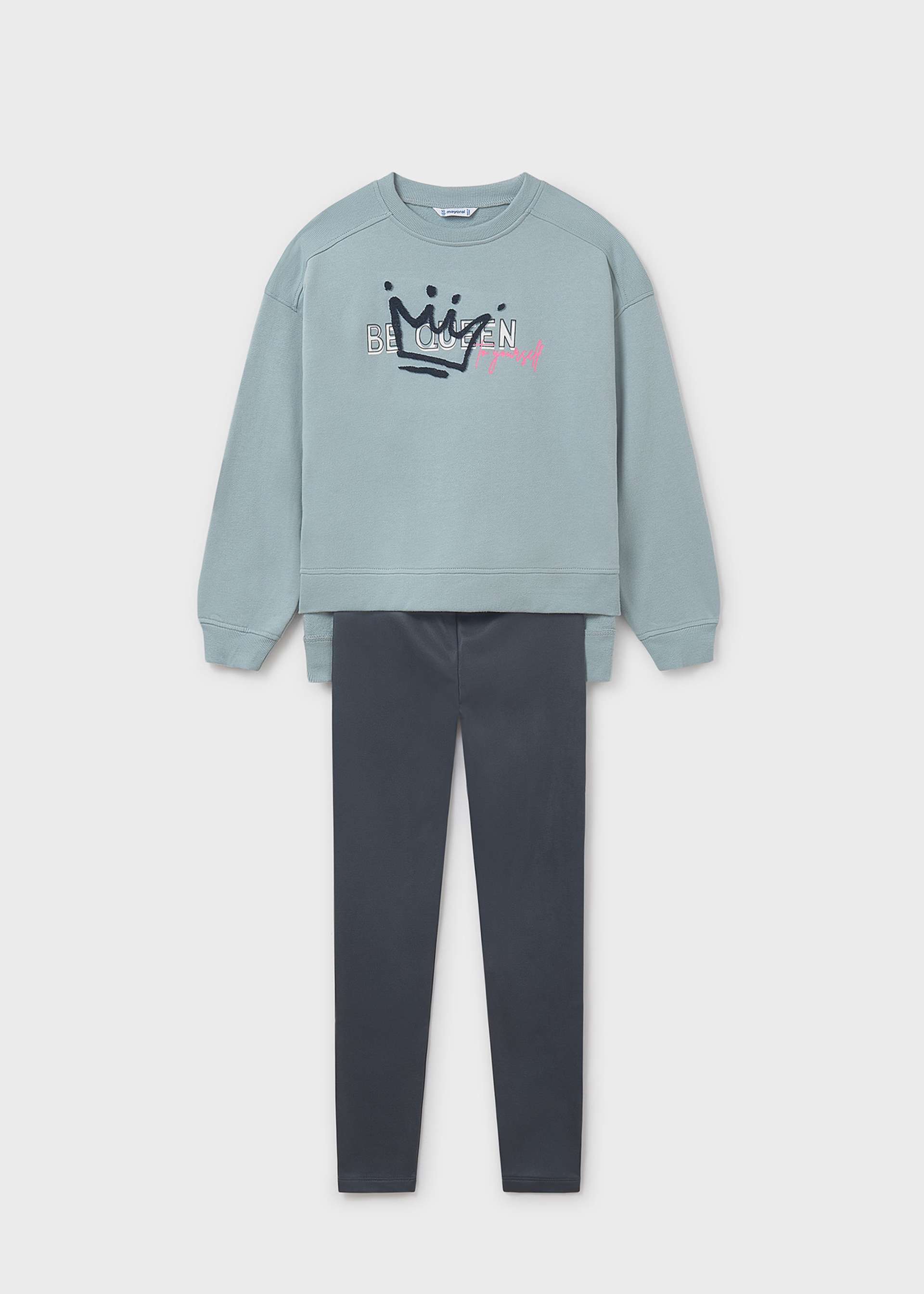 Komplet legginsy i bluza dla dziewczynki