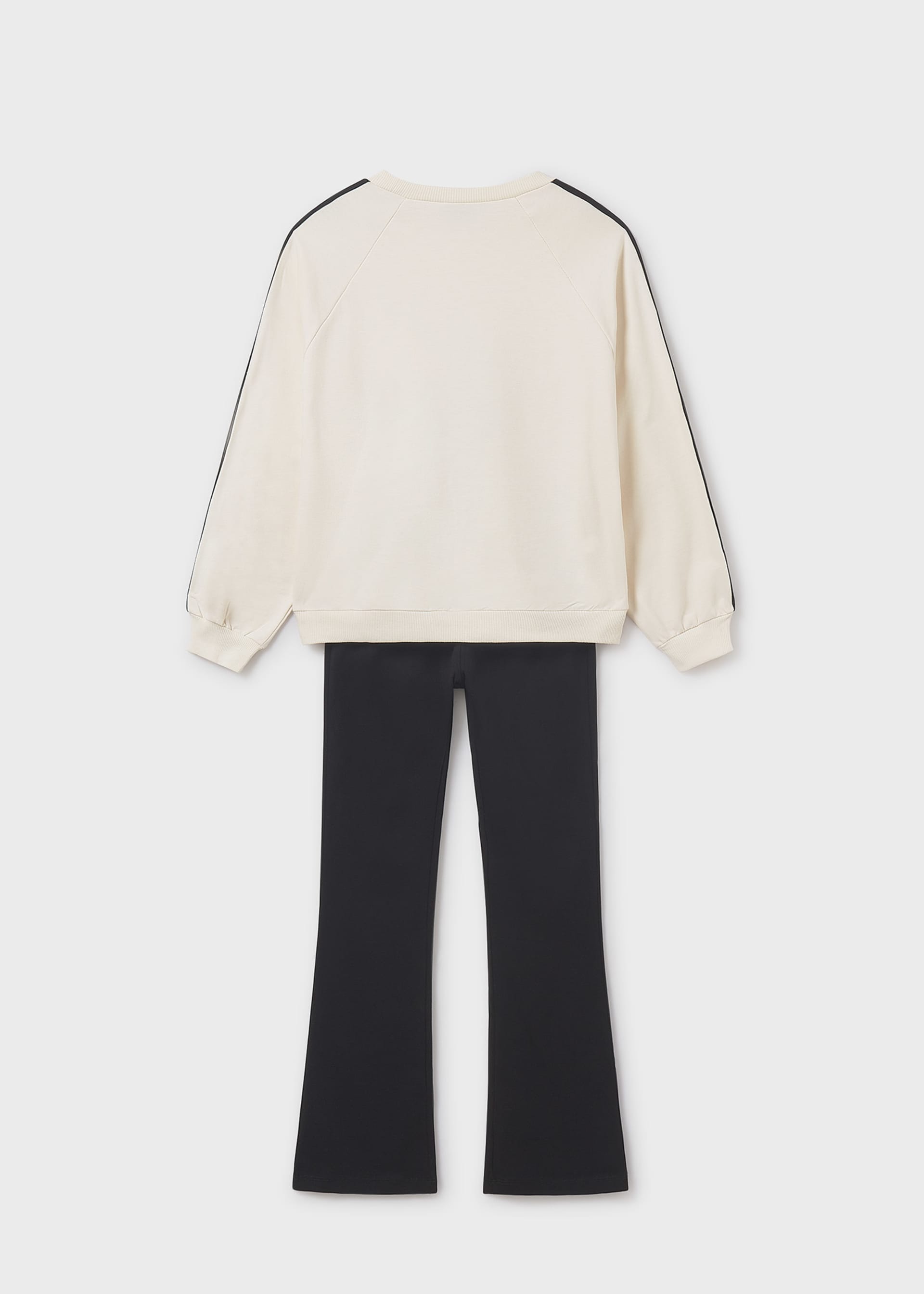 Set Leggings mit Schlag und Sweatshirt Teenager Mädchen Set Leggings mit Schlag und Sweatshirt Teenager Mädchen