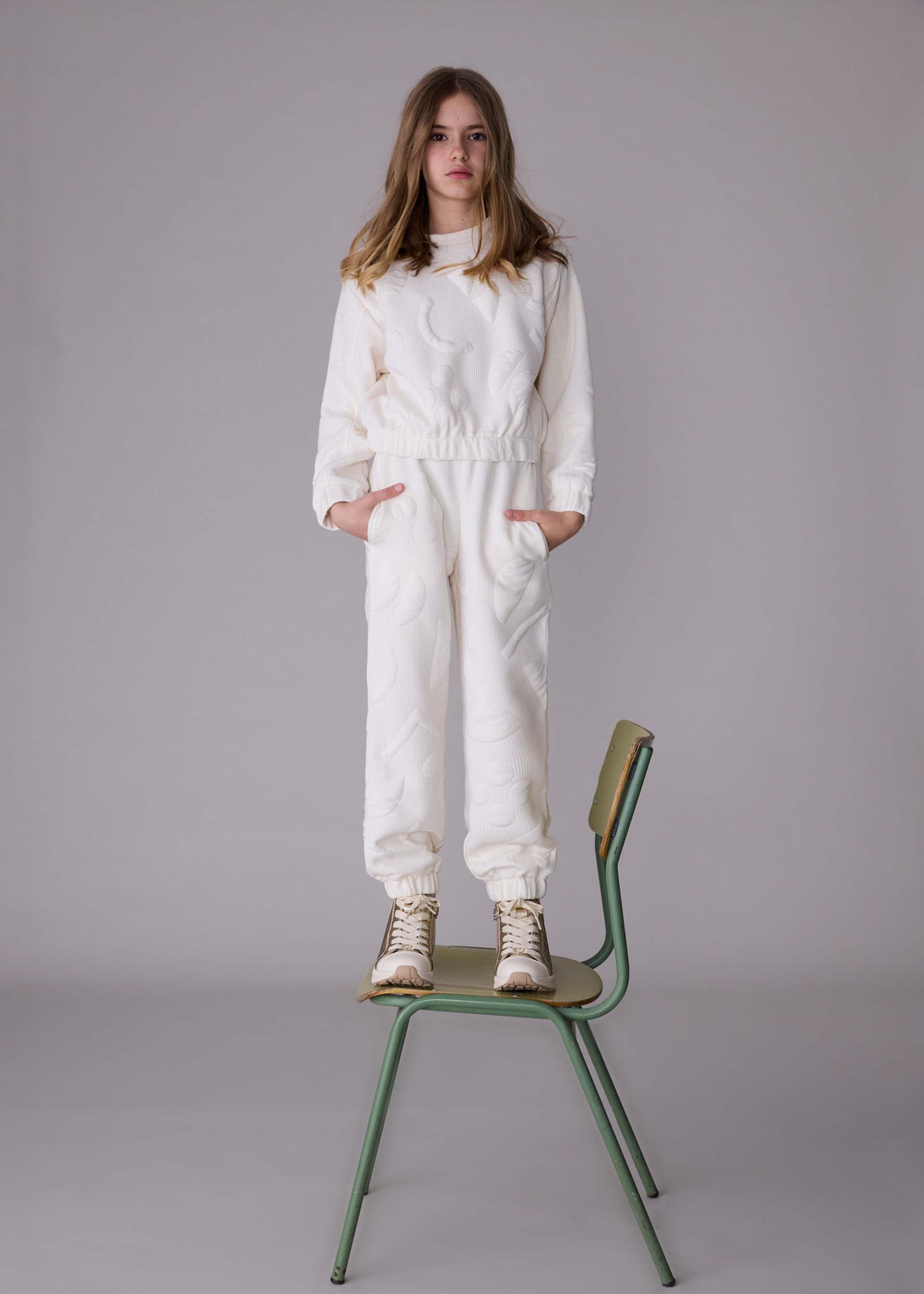 Girls quilted tracksuit