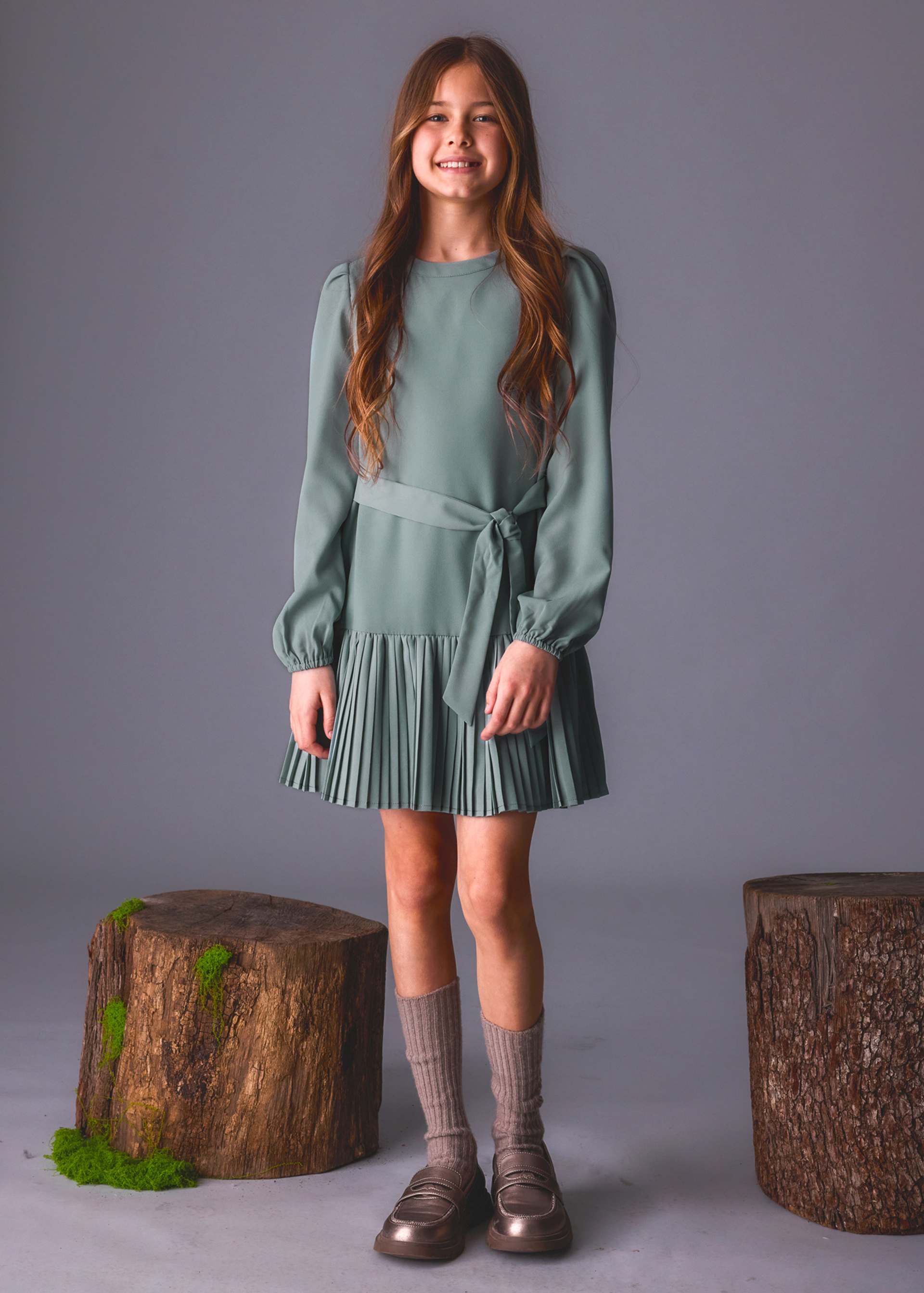 Rochie cu pliuri fata