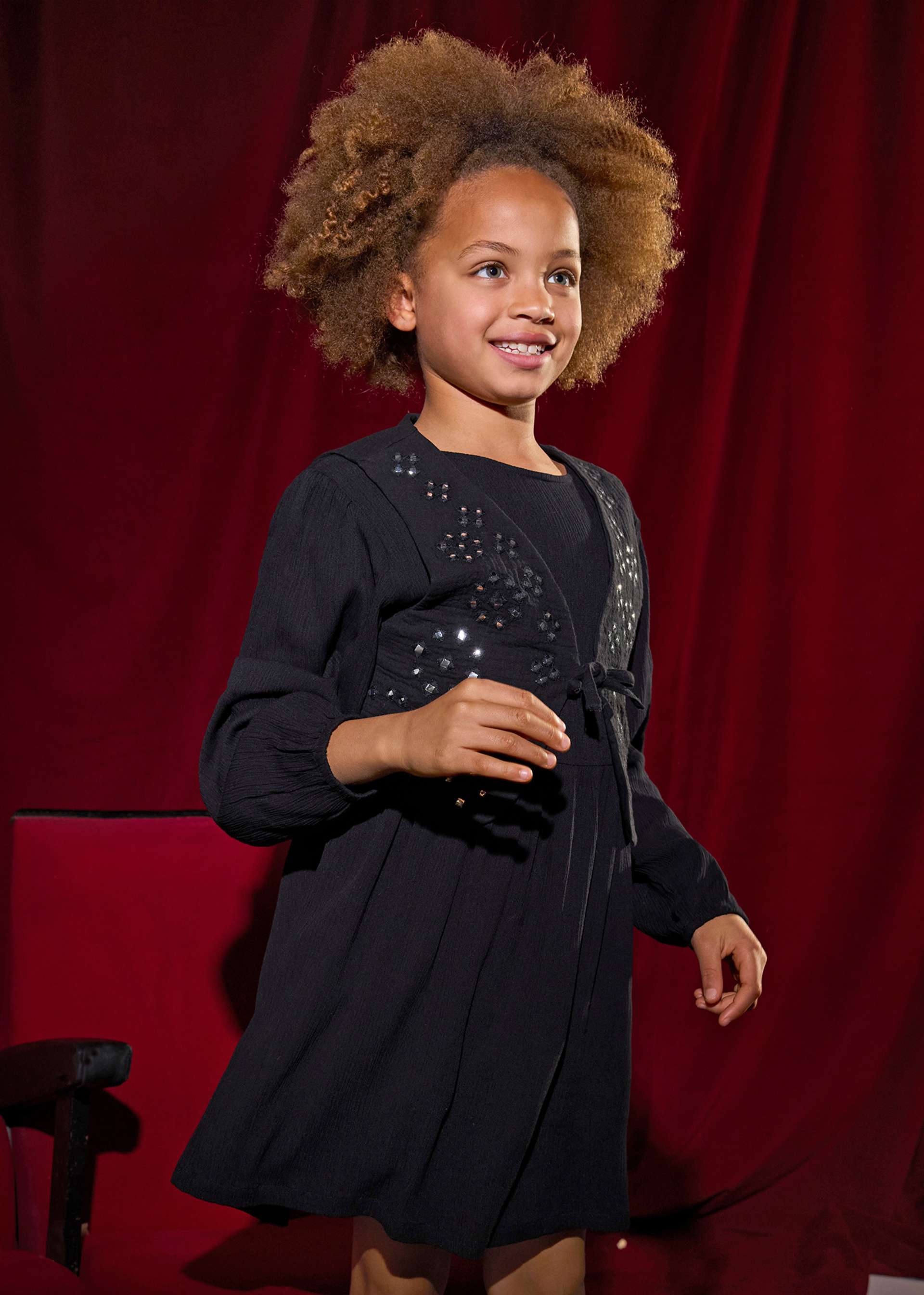 Robe avec gilet fille