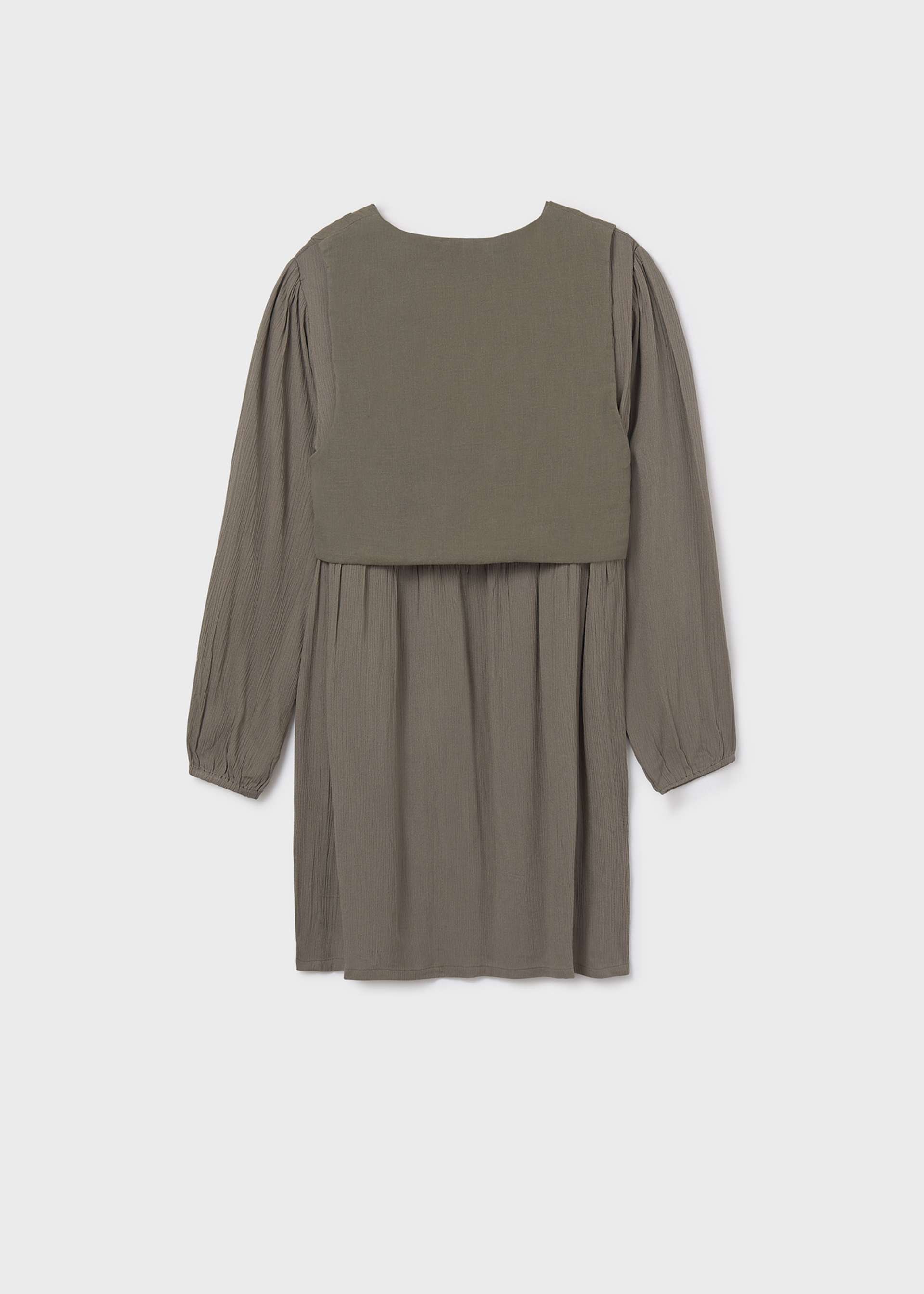 Robe avec gilet fille