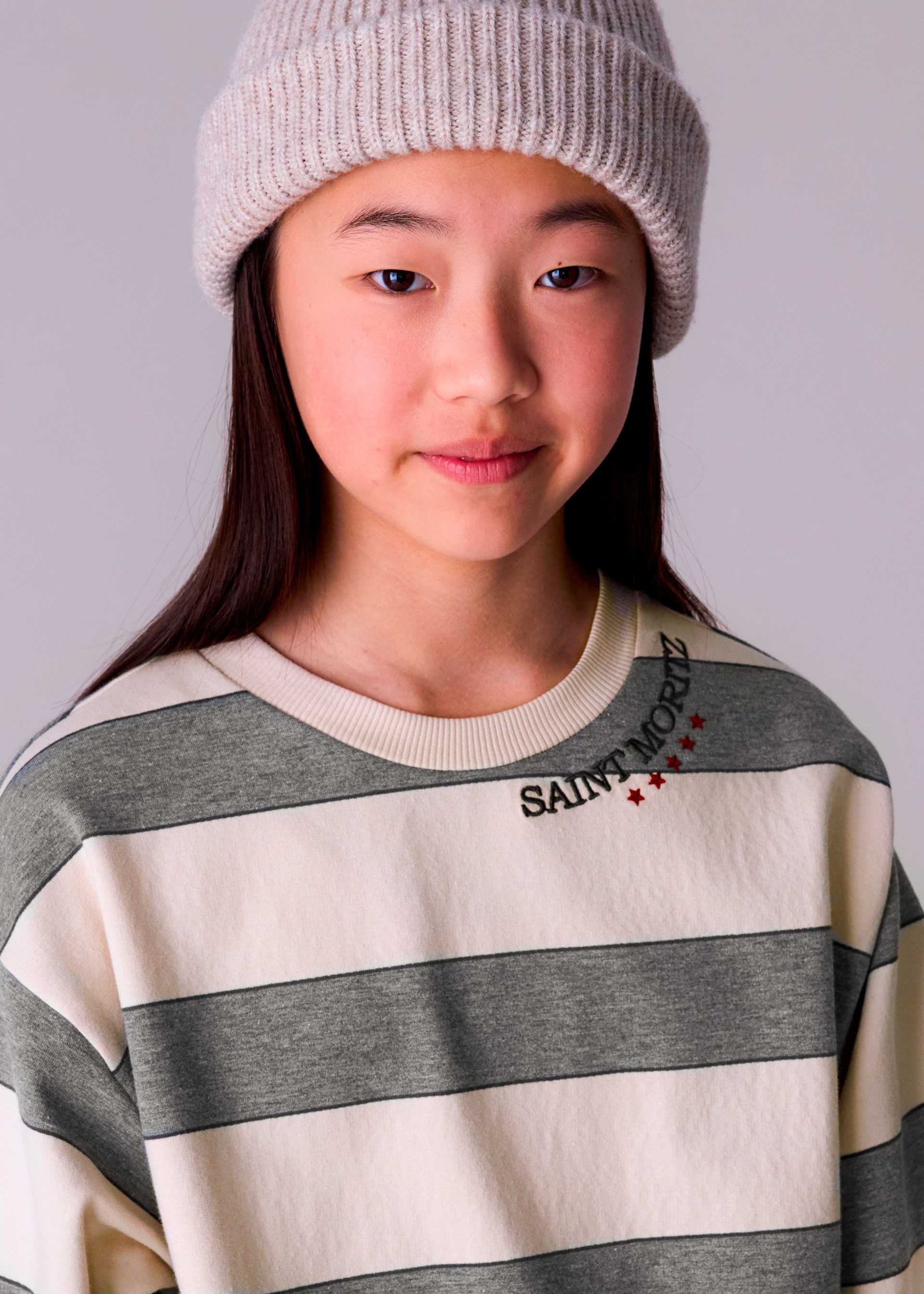 Kleid gestreift Teenager Mädchen