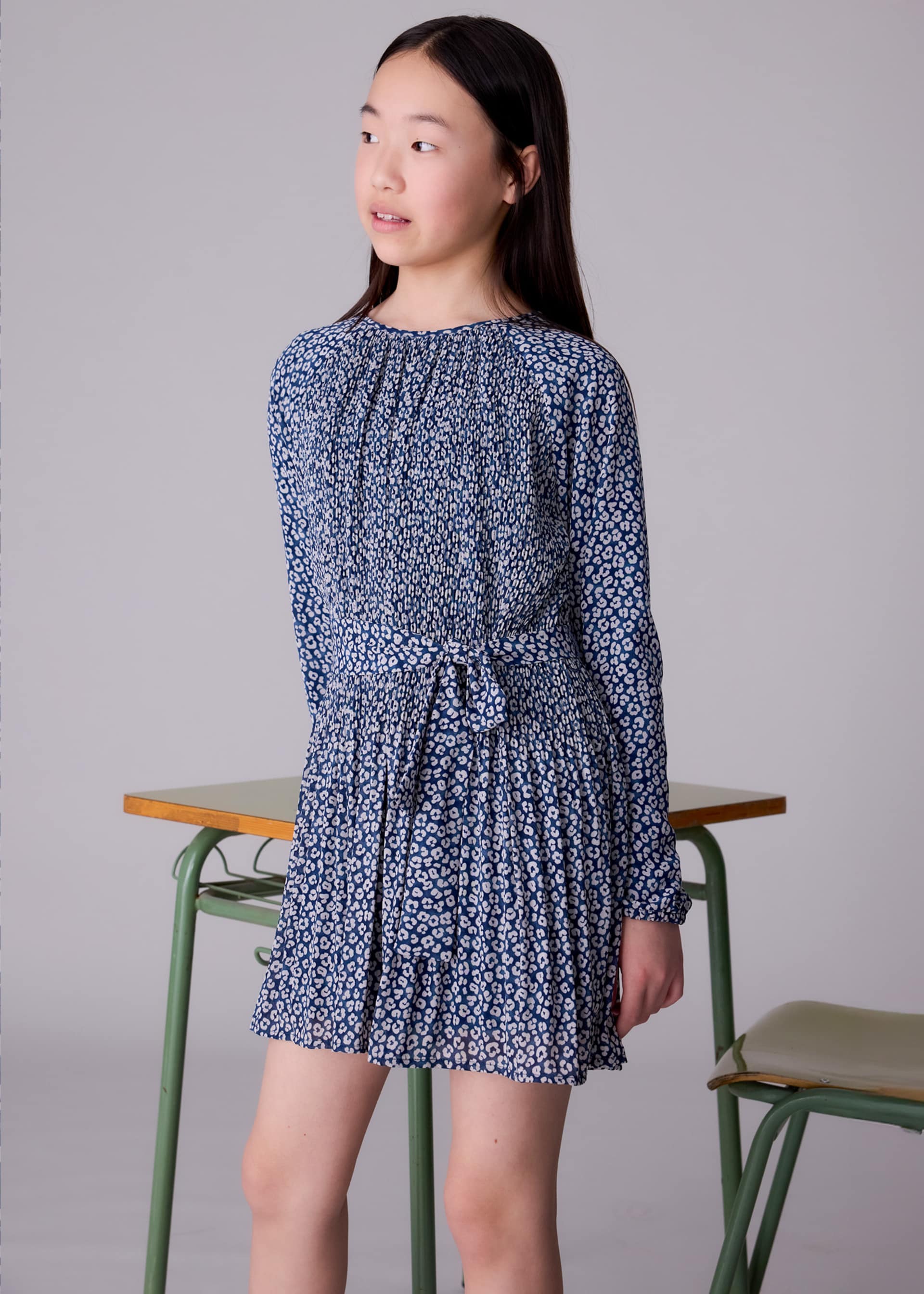 Vestido estampado chica