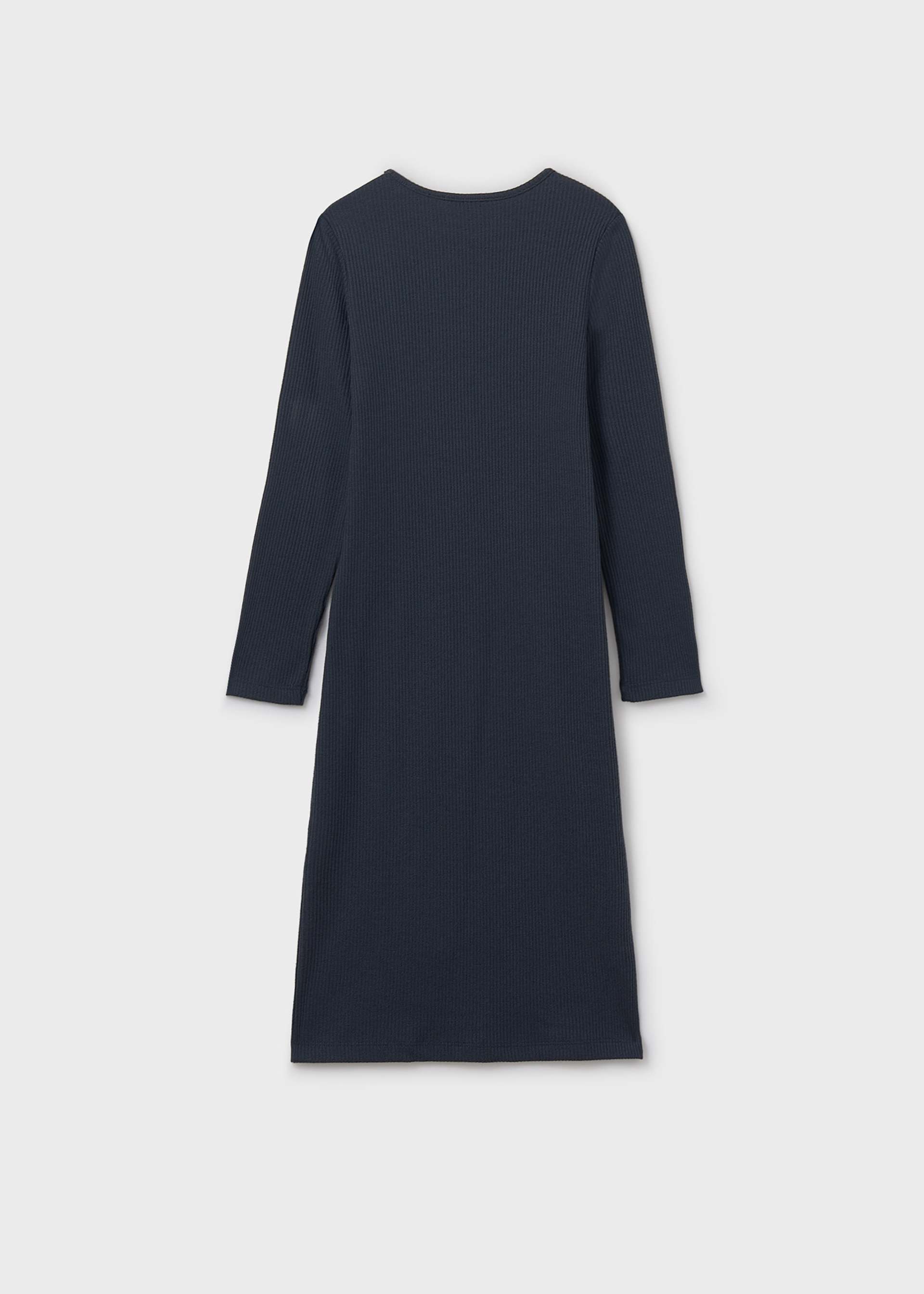 Girls midi rib knit dress