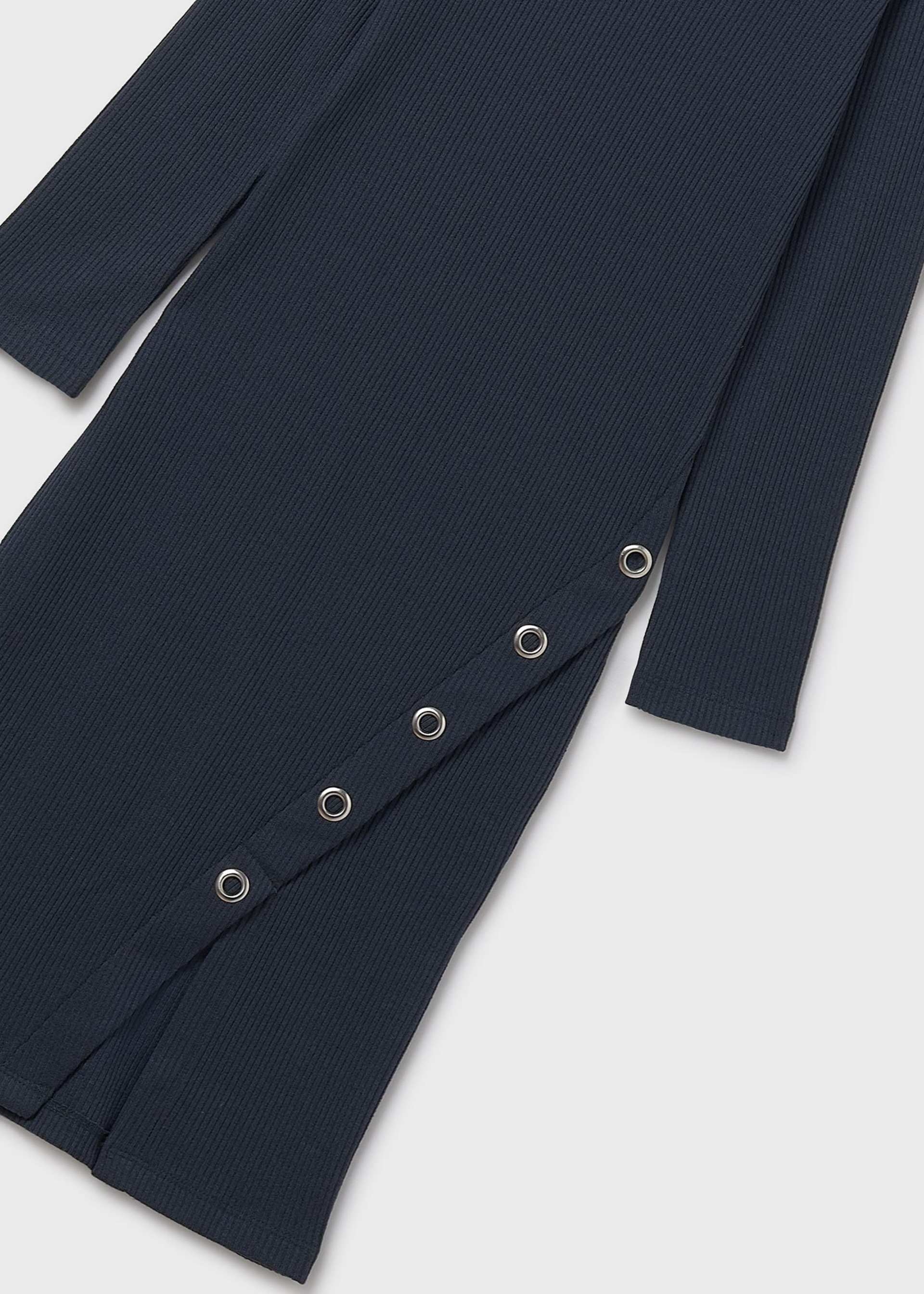 Girls midi rib knit dress