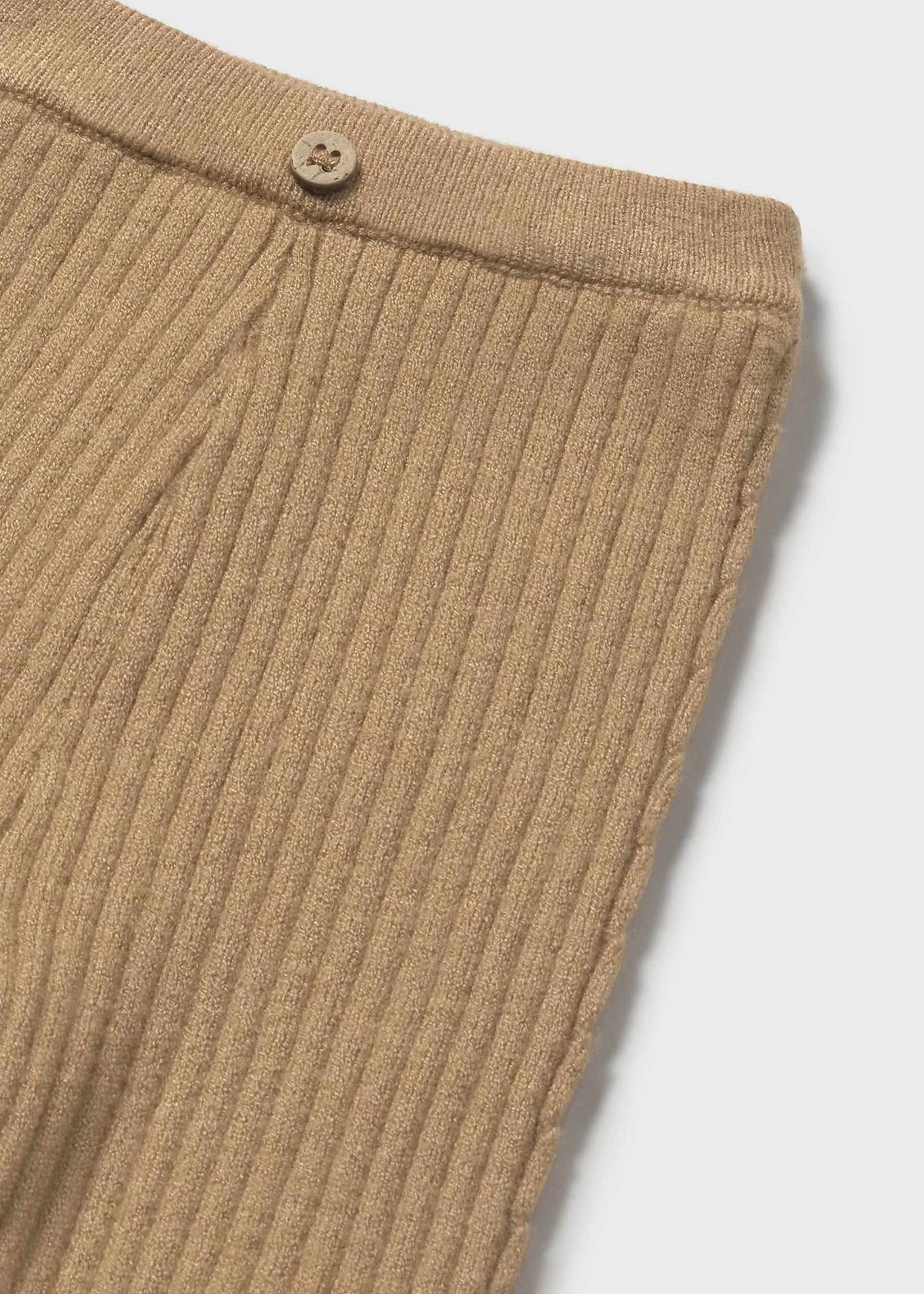 Newborn girl knitted leggings