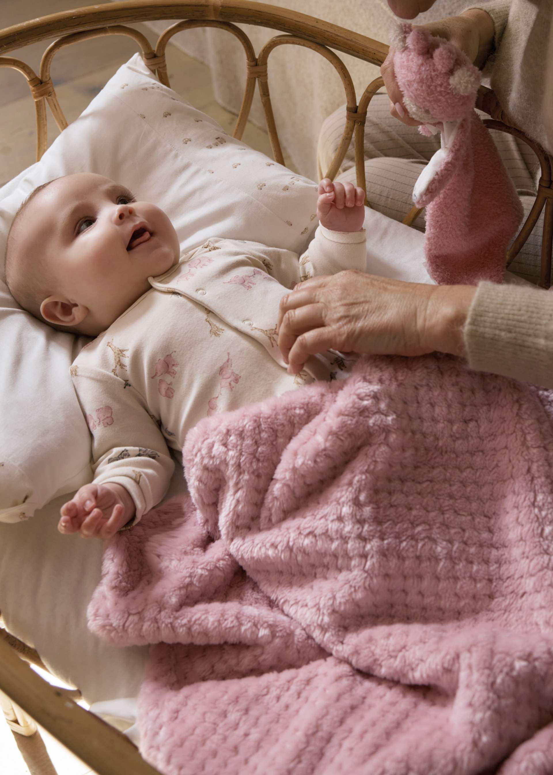 Couverture en fausse fourrure bébé