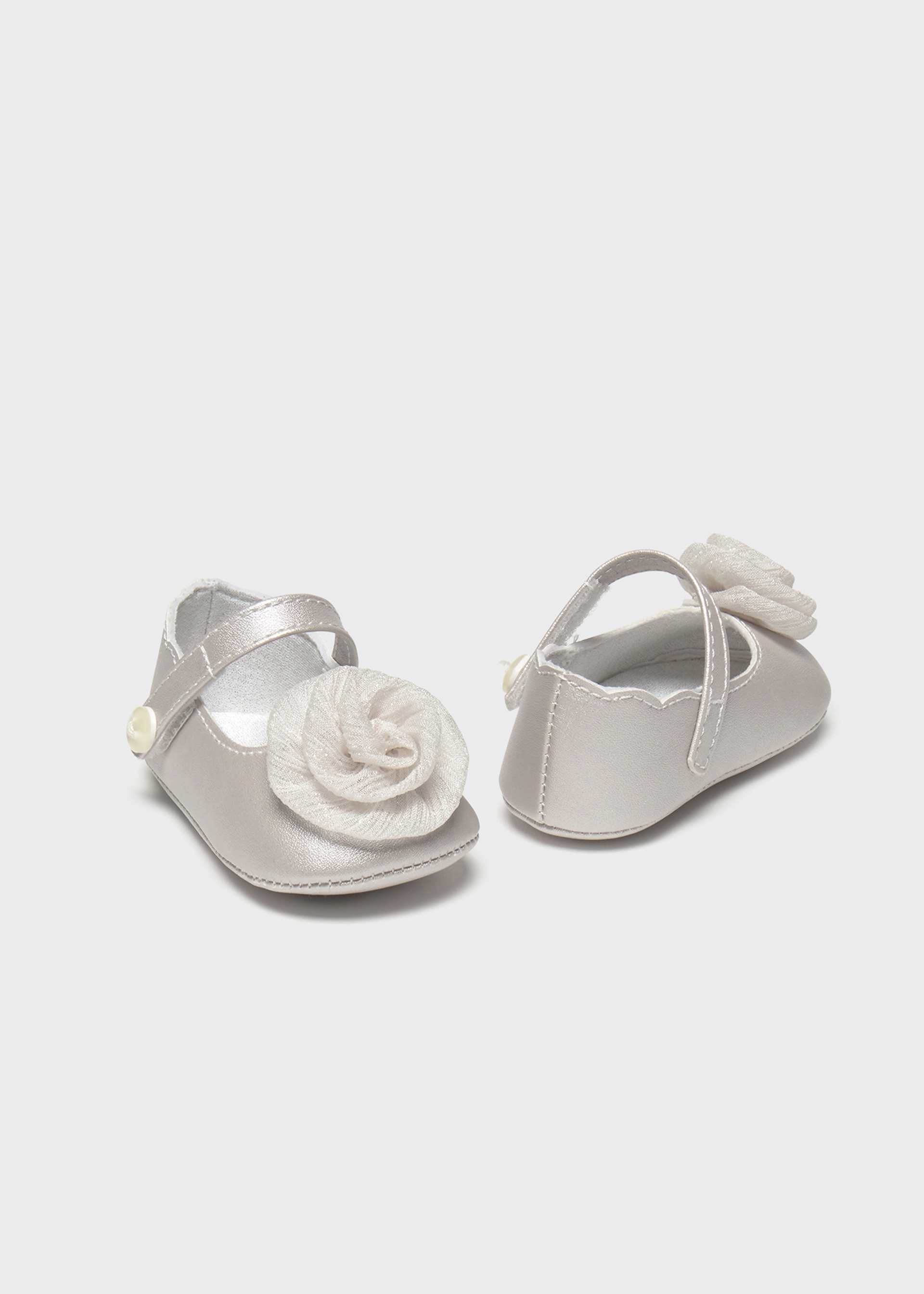 Newborn Girl Flower Mary Janes
