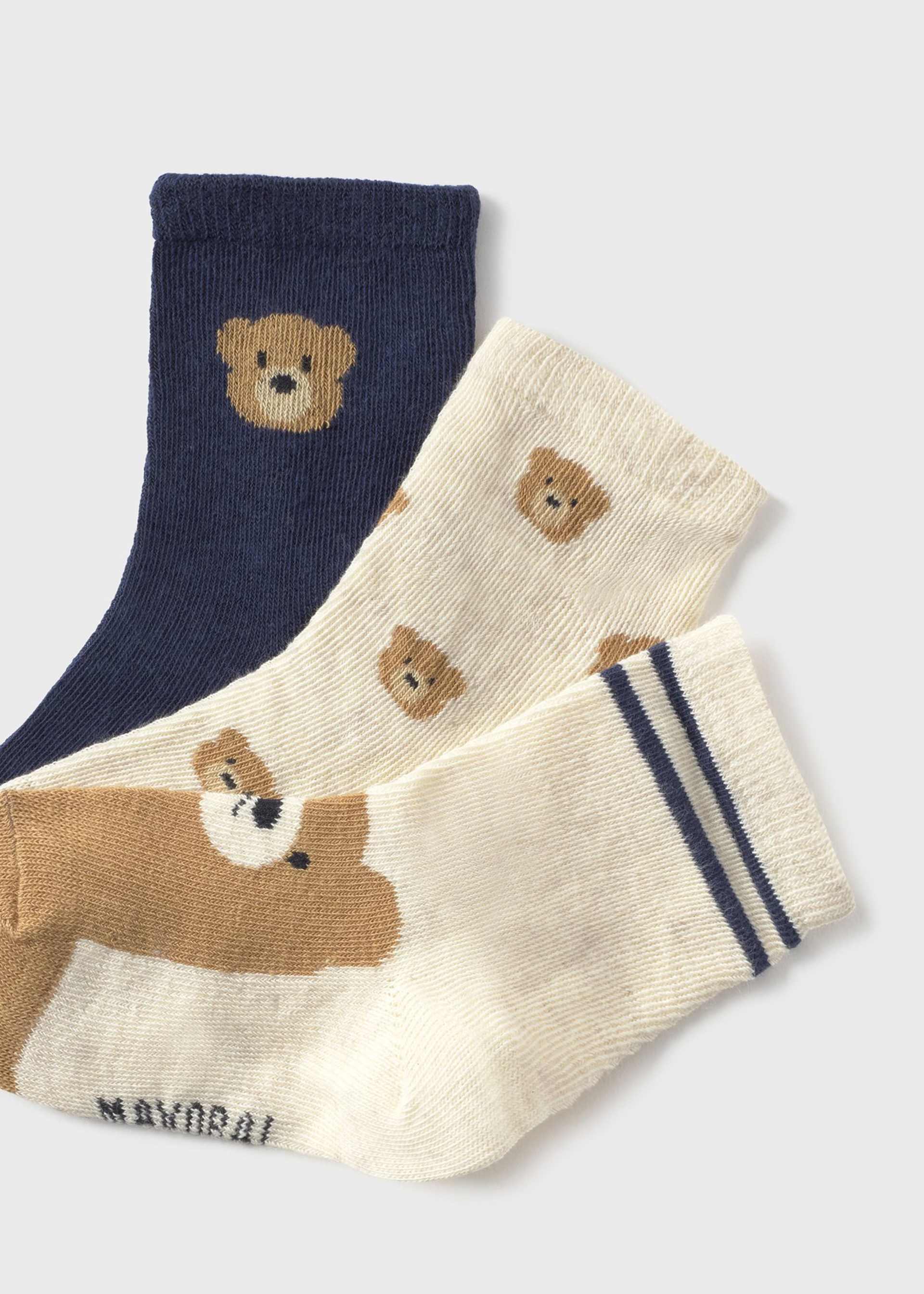 Baby Set of 3 Patterned Socks