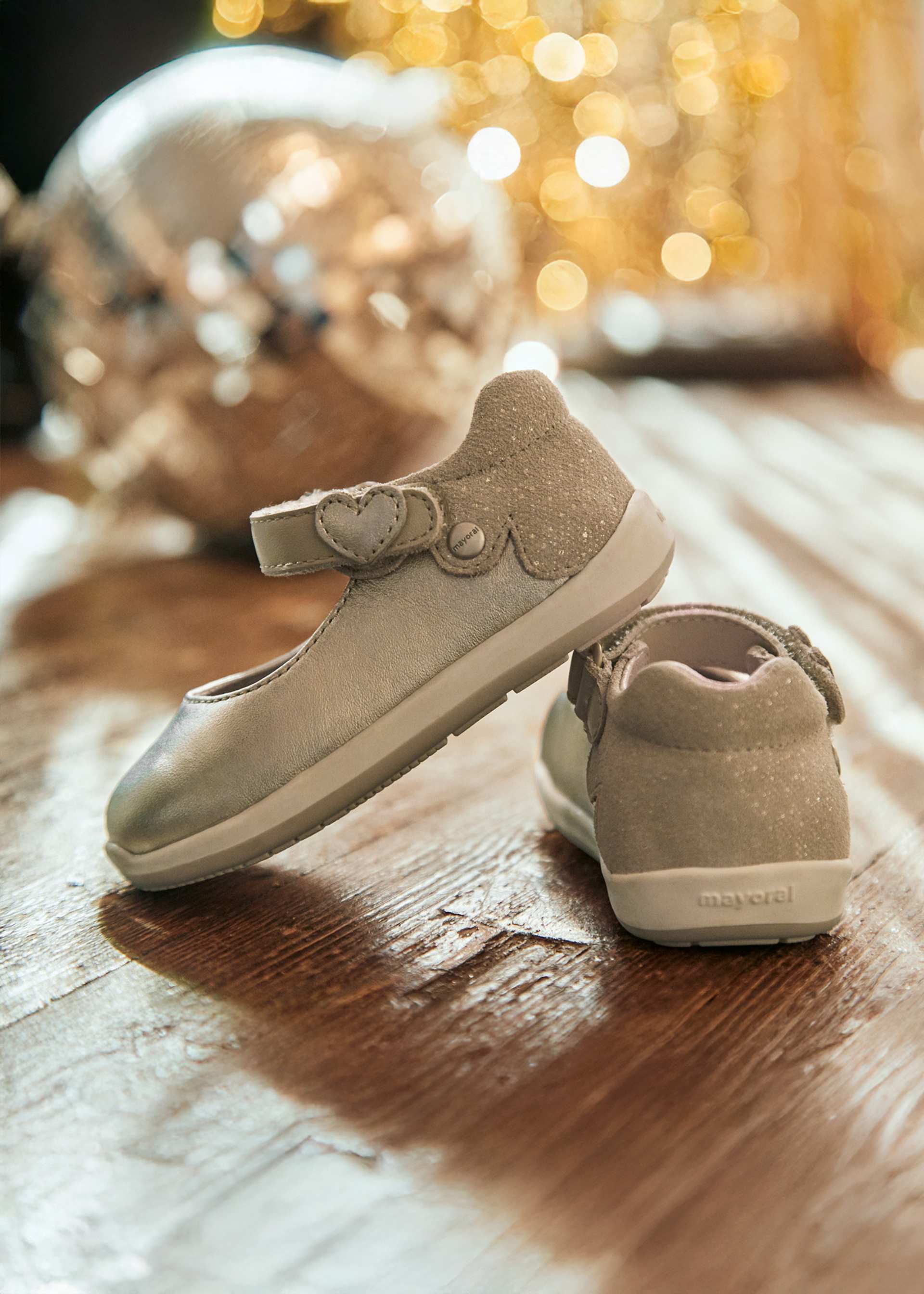 Ballerines métalliques habillées bébé