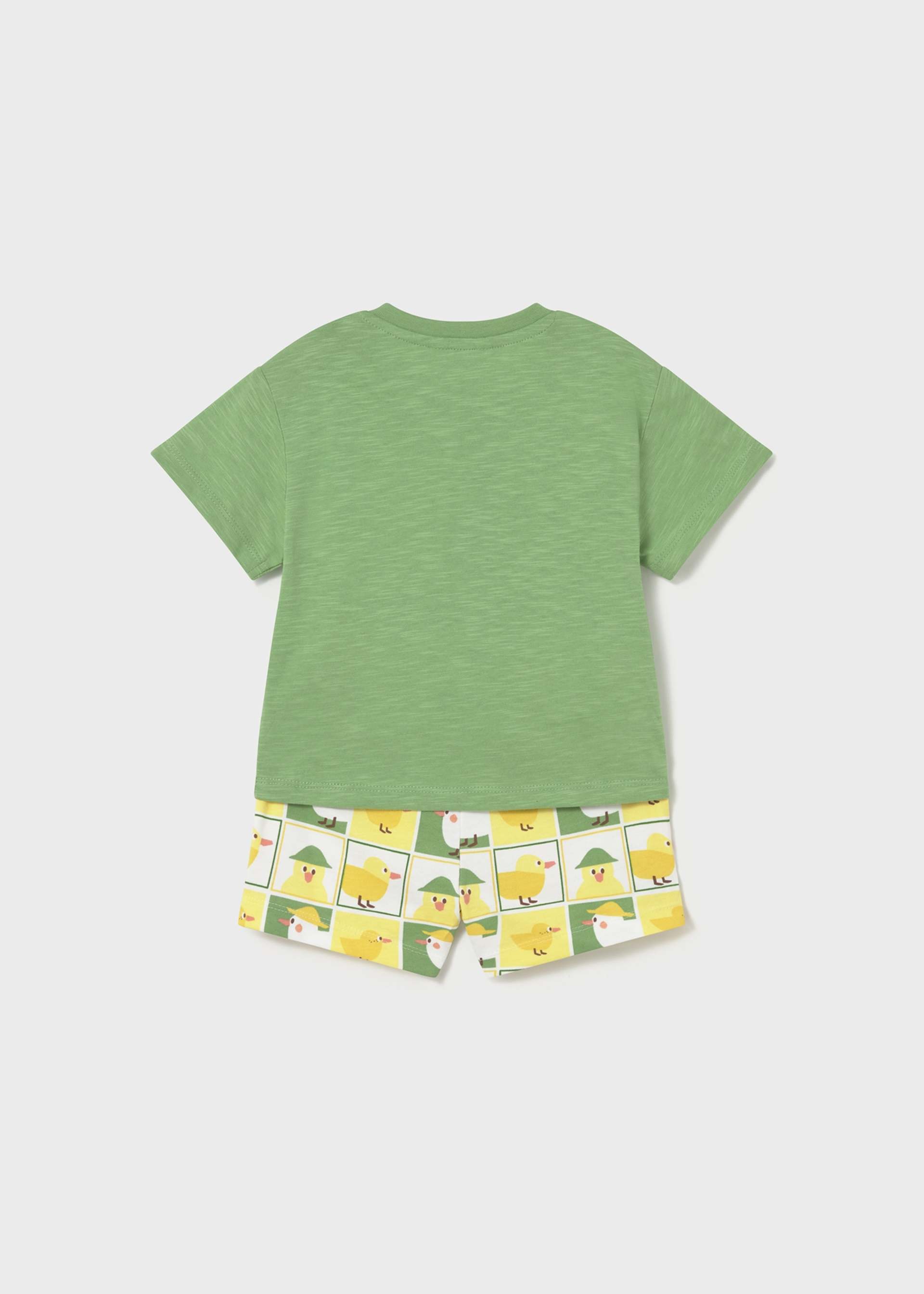 Baby duck print knitted set Baby duck print knitted set