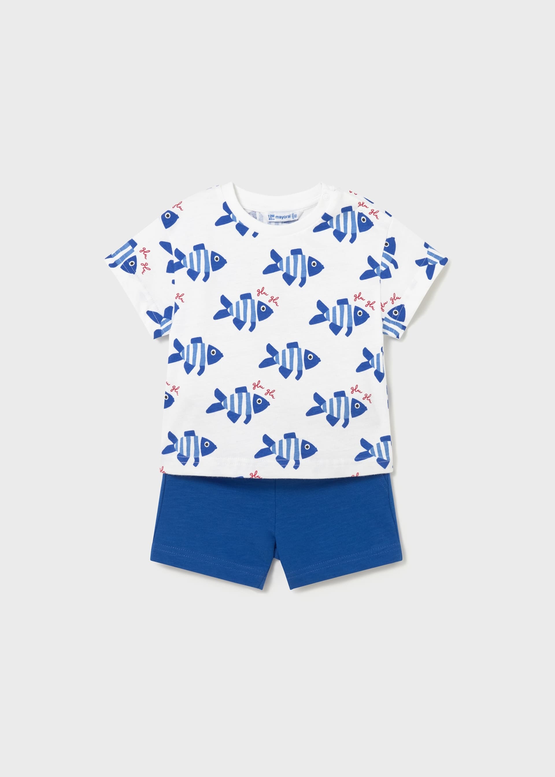 Conjunto punto estampado pez bebé Conjunto punto estampado pez bebé