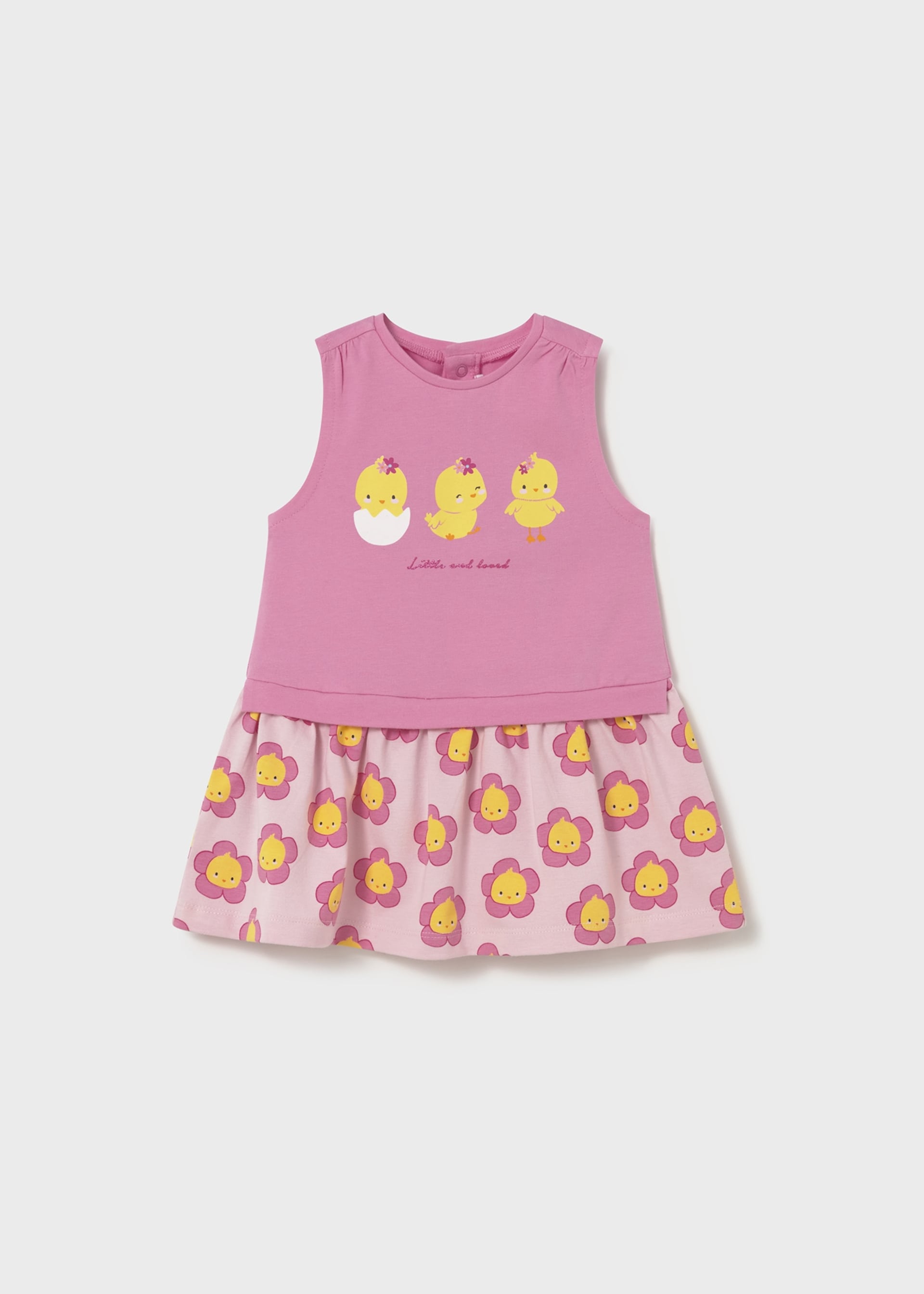 Robe combinée poussin bébé Robe combinée poussin bébé