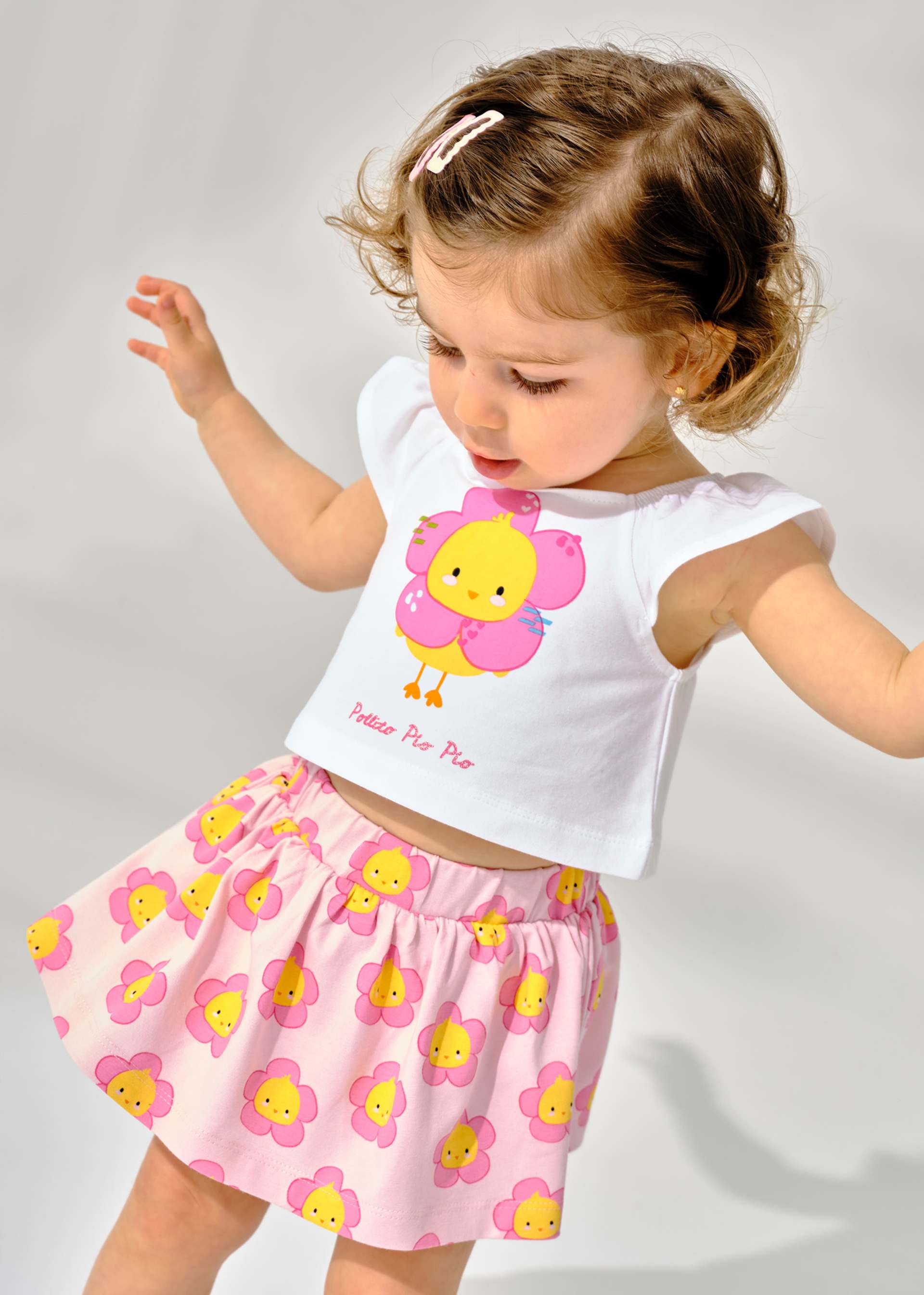 Ensemble jupe imprimée bébé Ensemble jupe imprimée bébé