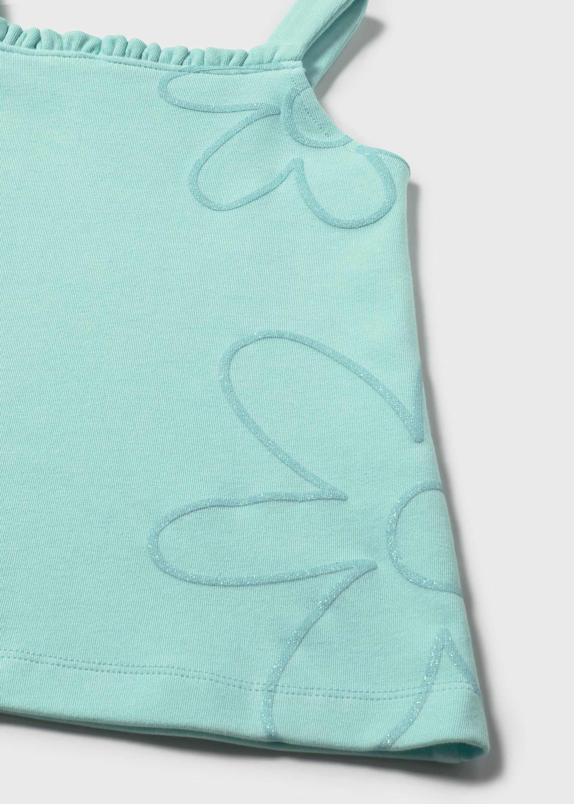 Robe imprimée pailletée avec culotte bébé