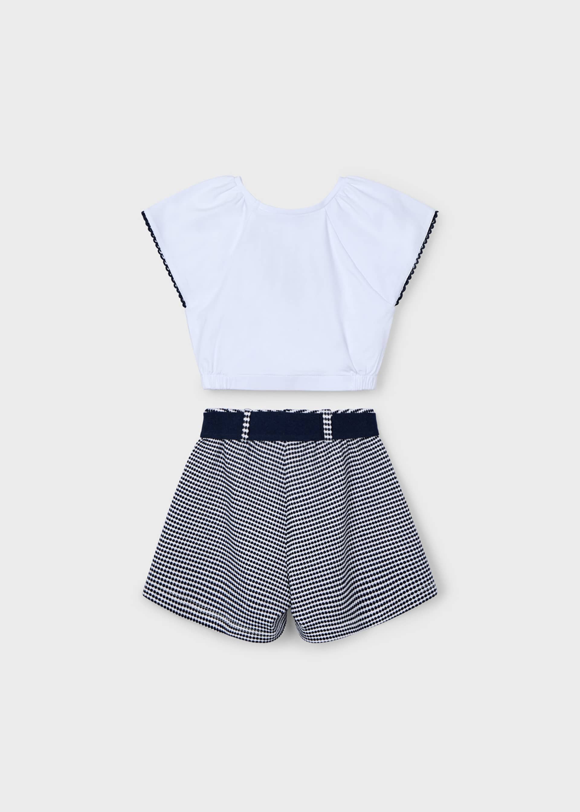 Completo shorts strutturato bambina Completo shorts strutturato bambina