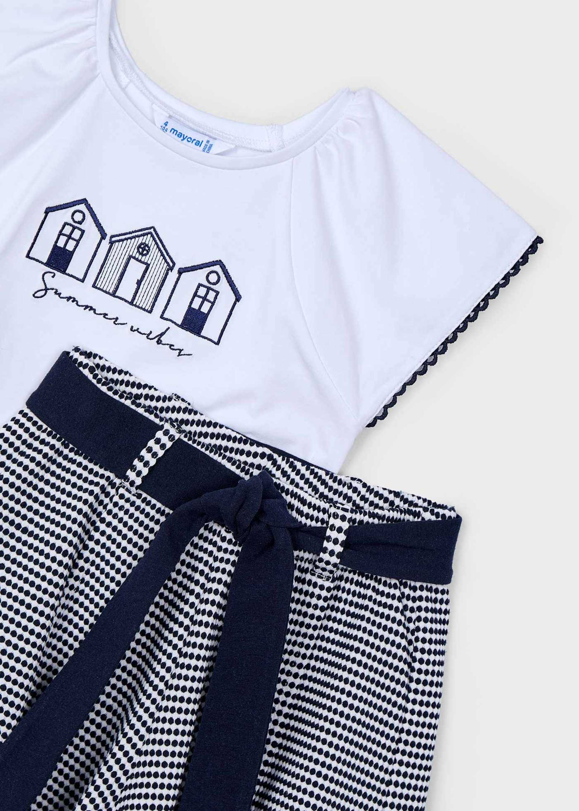 Completo shorts strutturato bambina Completo shorts strutturato bambina