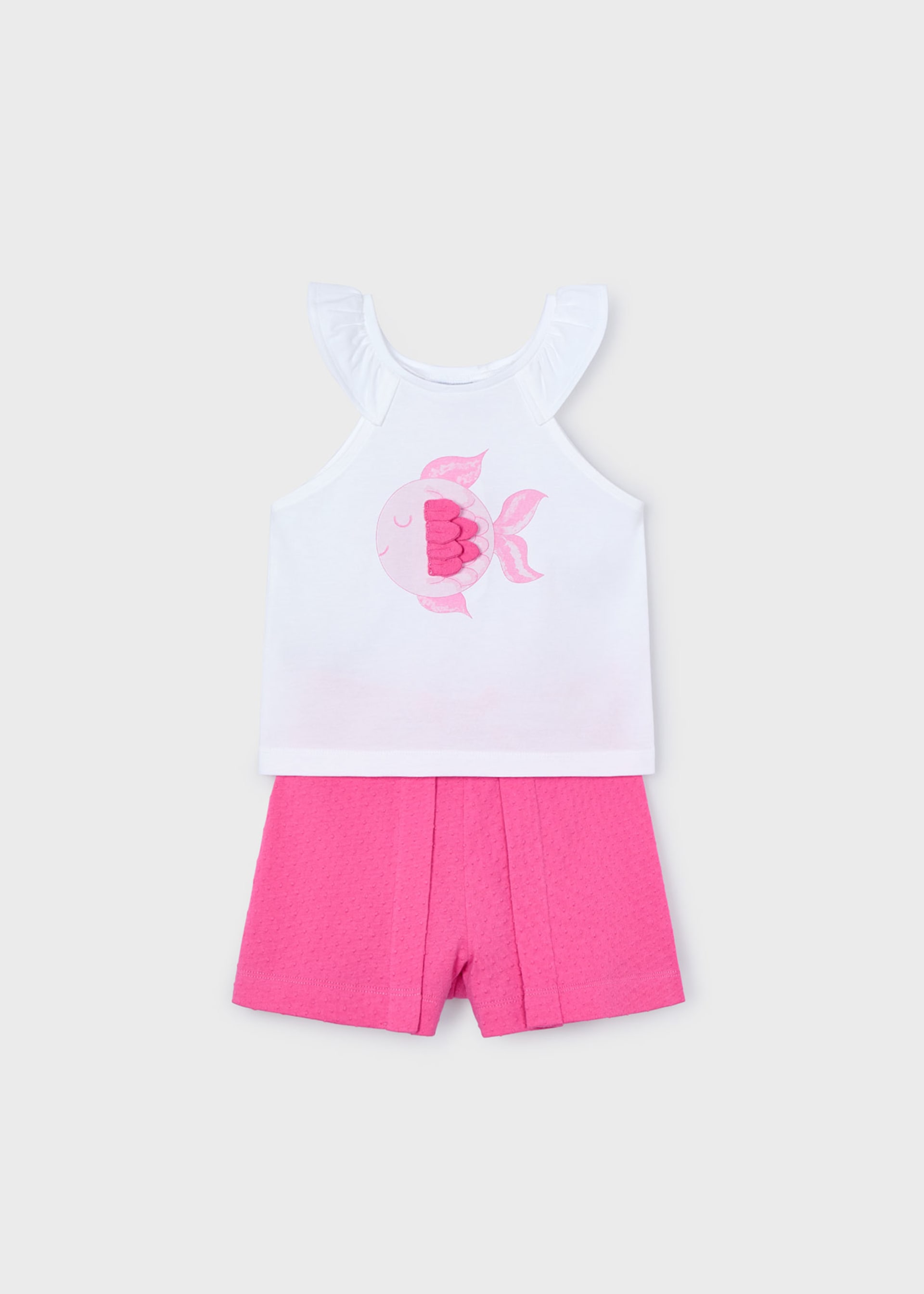 Conjunto calção peixes menina