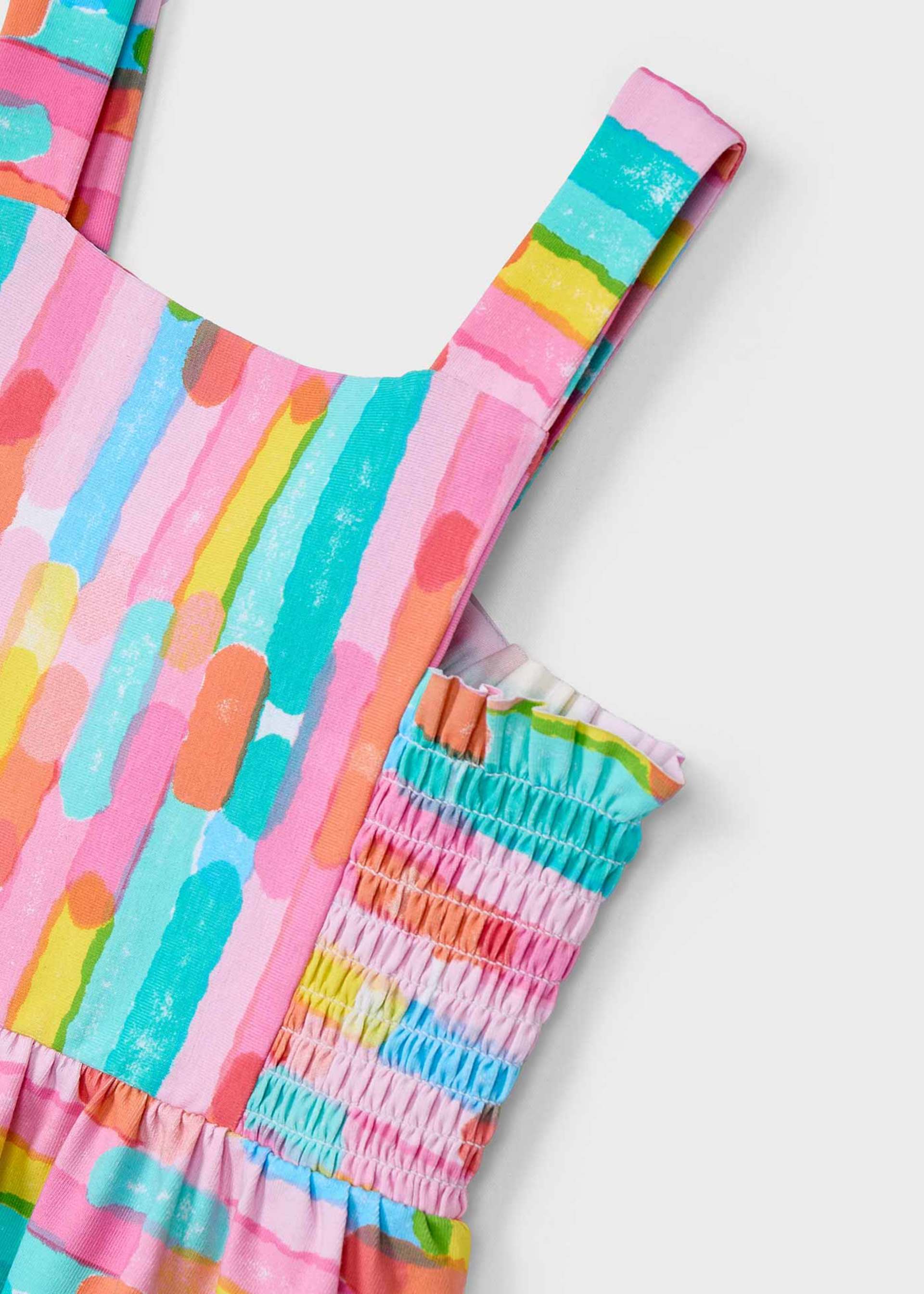 Girl multicoloured print dress Girl multicoloured print dress