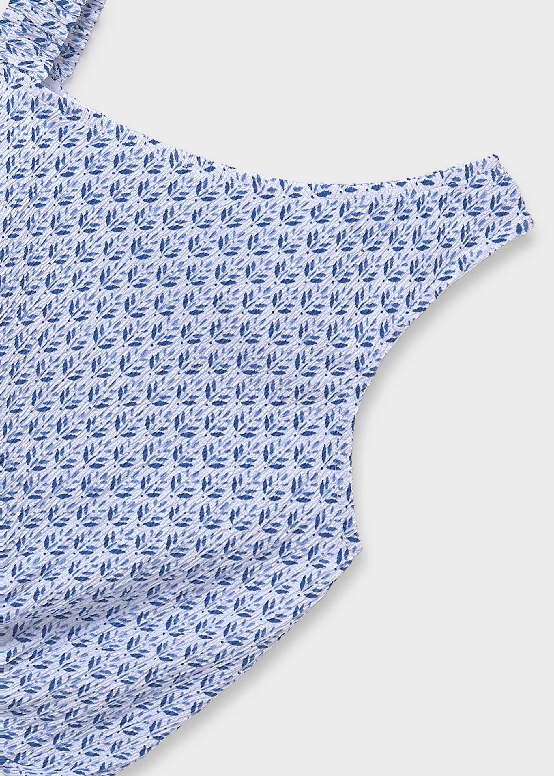 Girl Printed Asymmetric Top