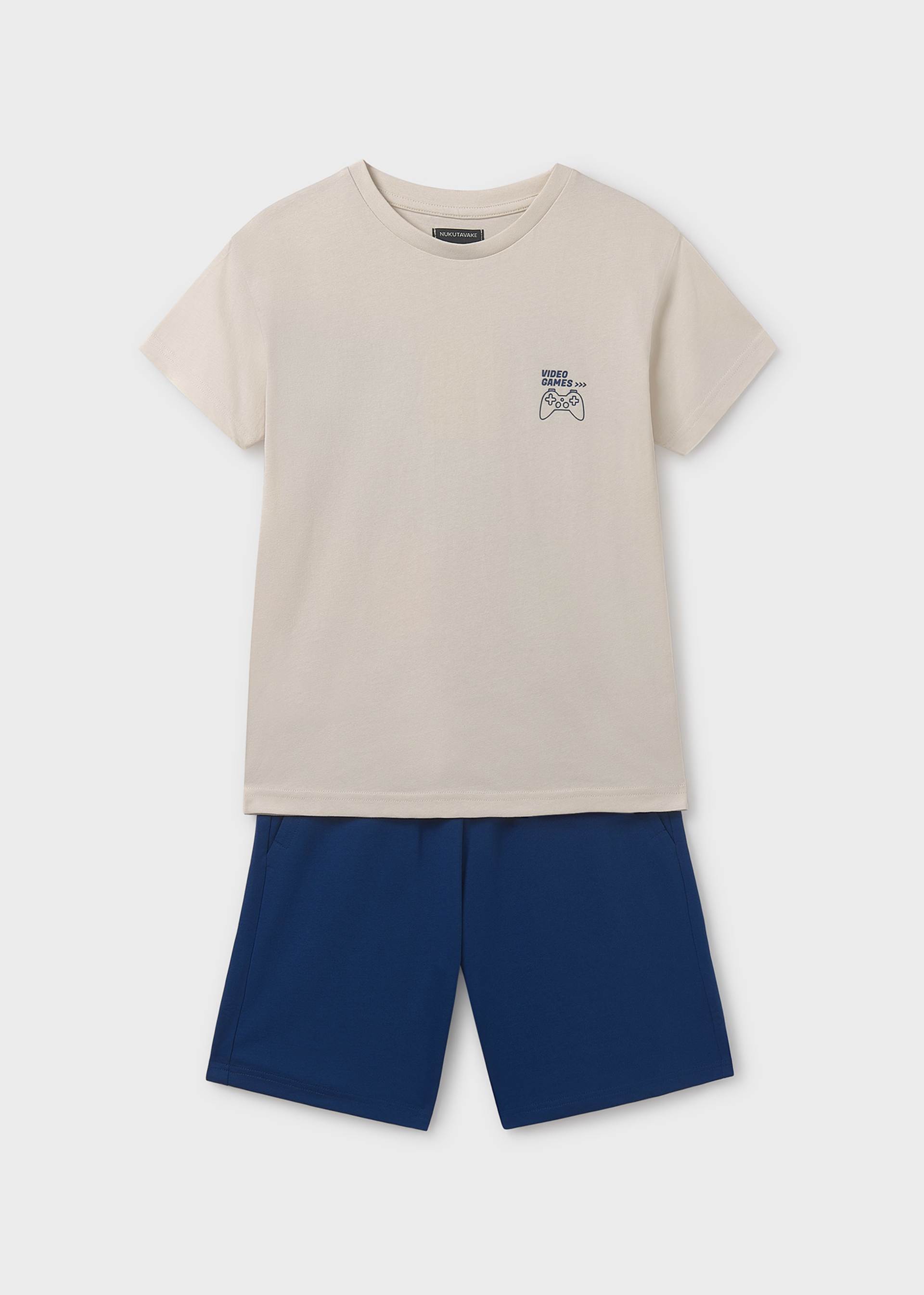 Completo in maglia print schiena ragazzo Completo in maglia print schiena ragazzo