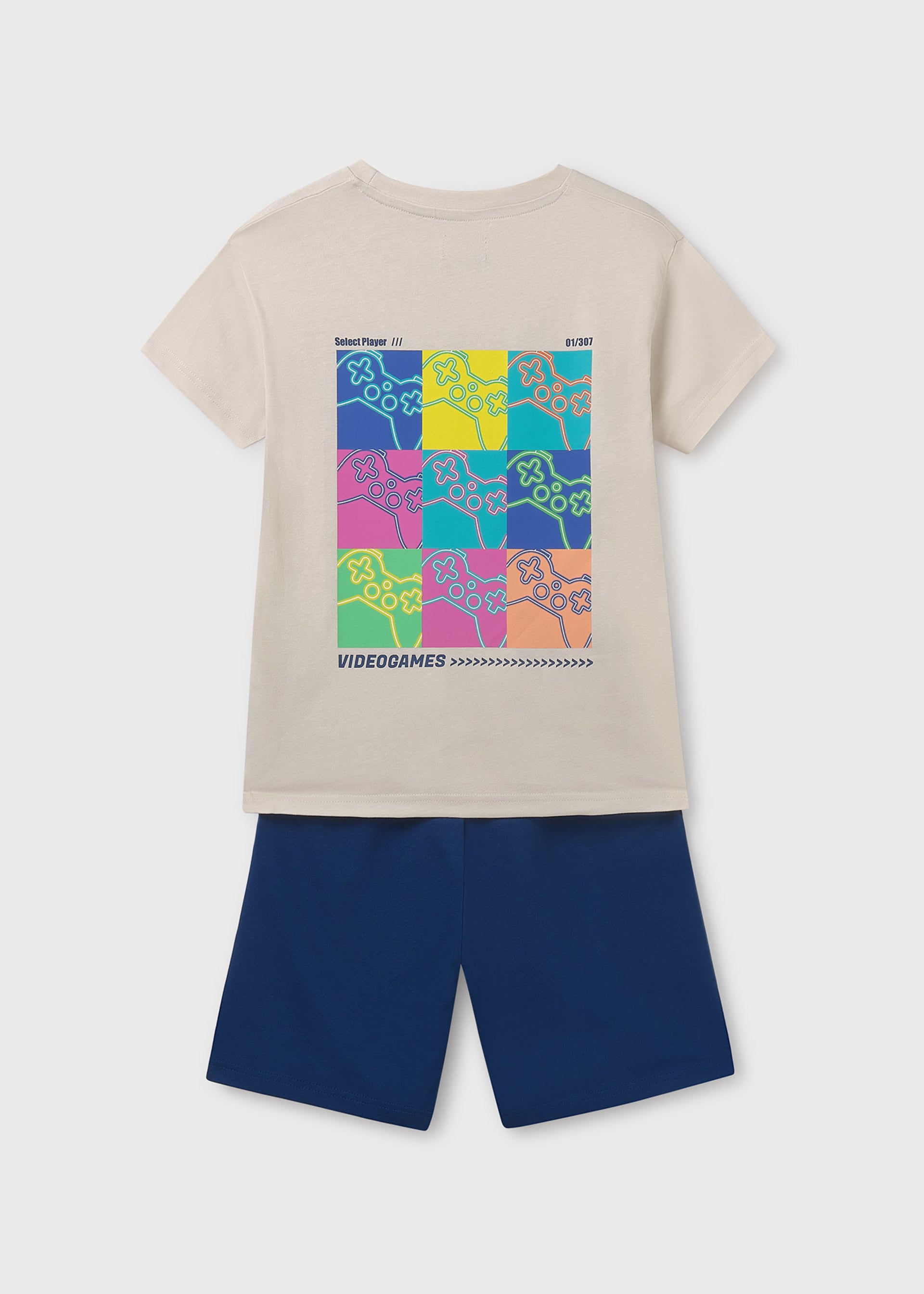 Completo in maglia print schiena ragazzo Completo in maglia print schiena ragazzo