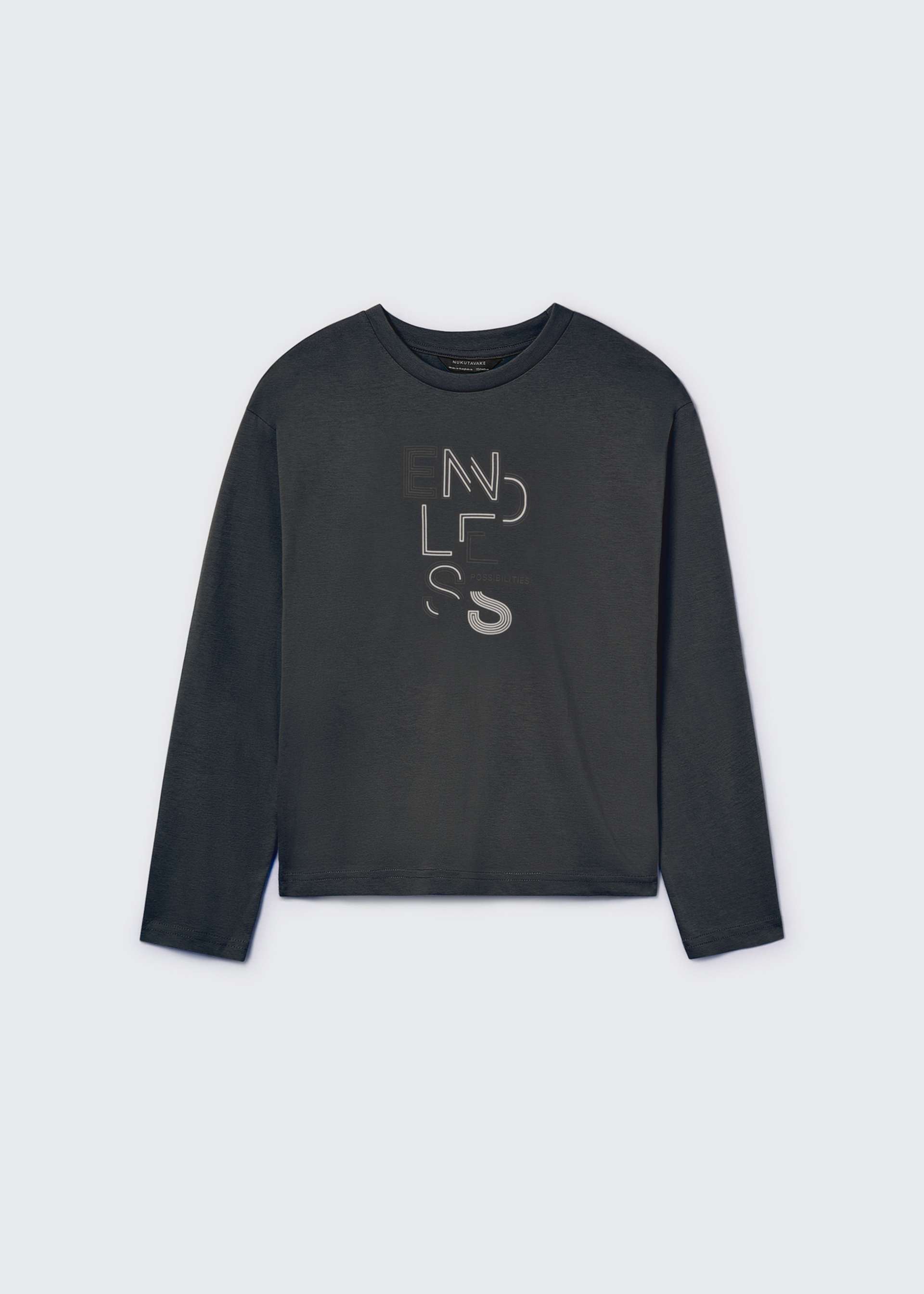 T-shirt texte basique garçon