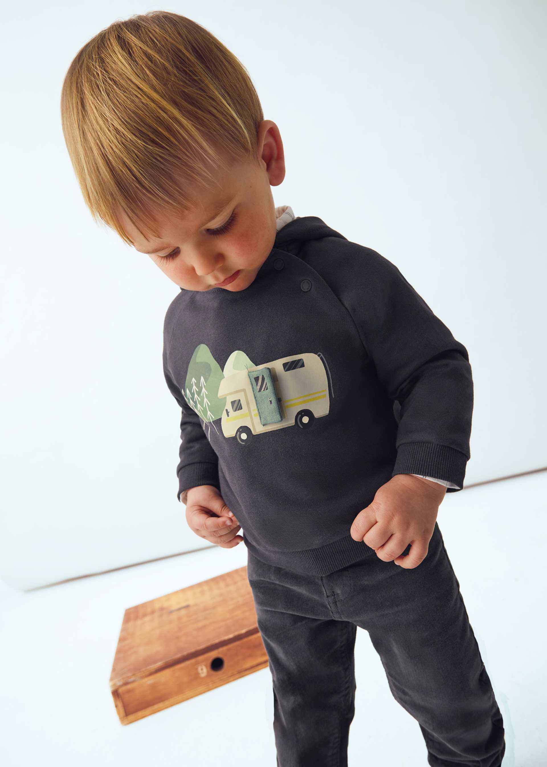 Sudadera capucha interactiva bebé