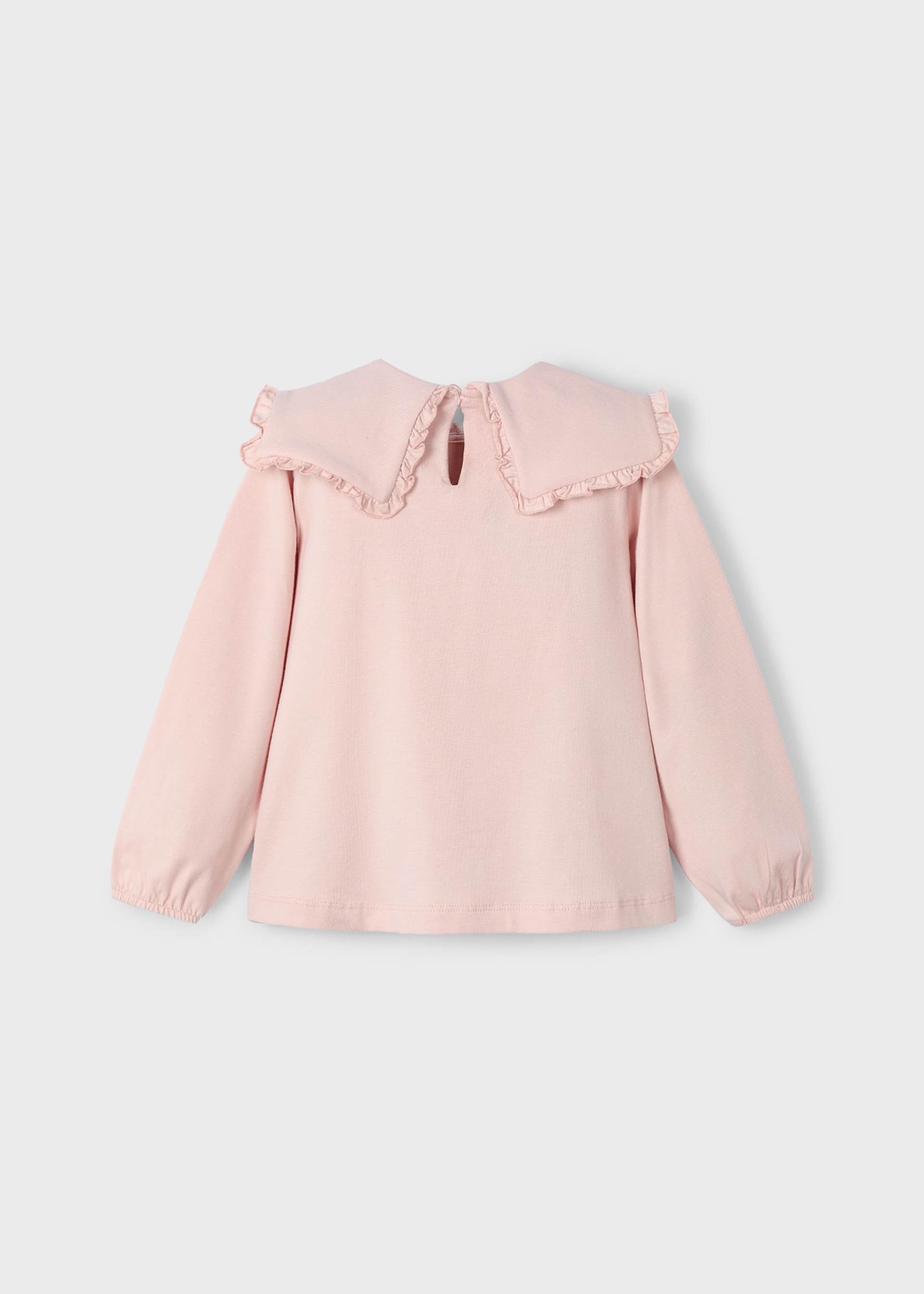 Girl Ruffled Collar Top