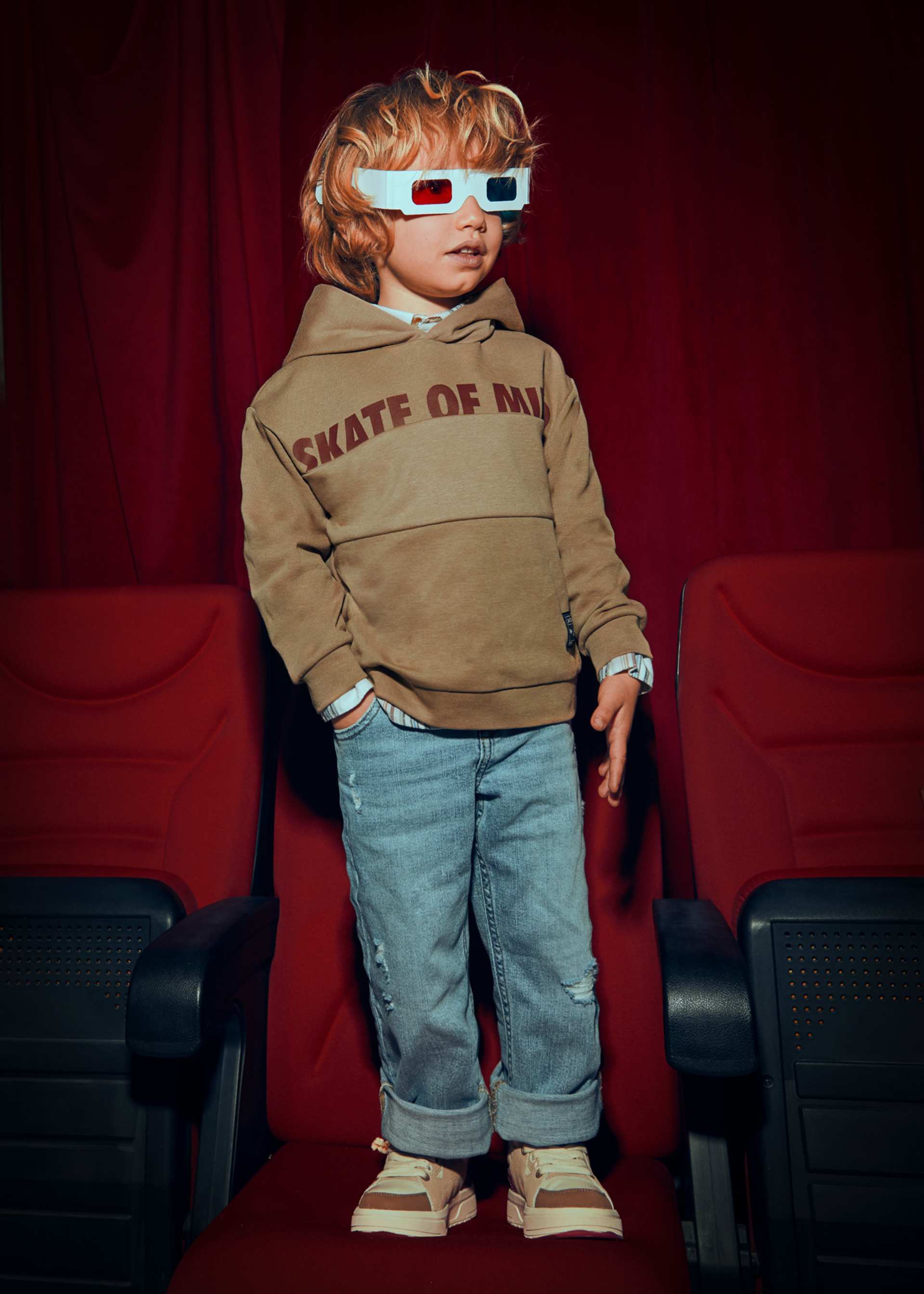 Sudadera letras niño