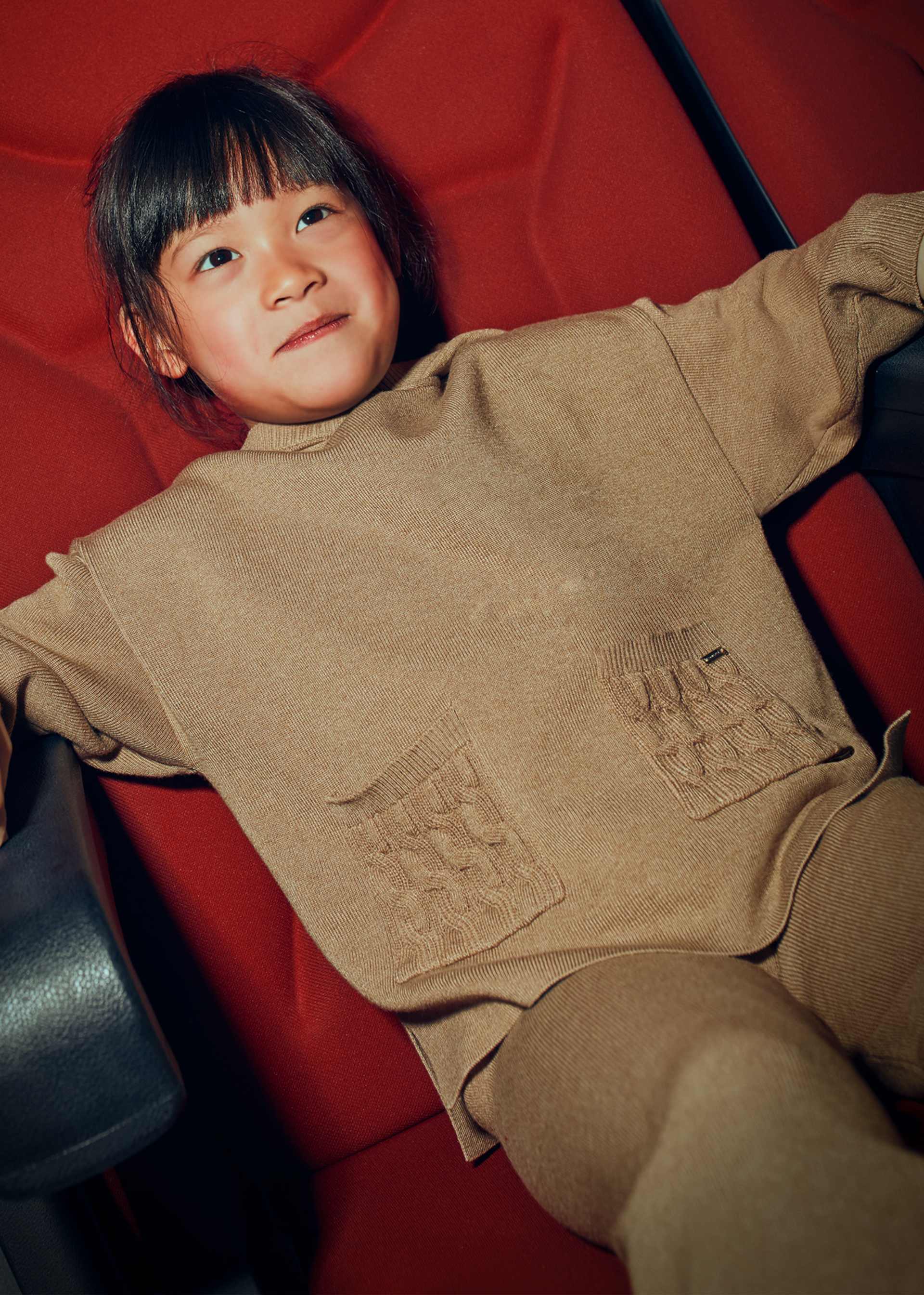 Girl Knit Pants and Hoodie Set