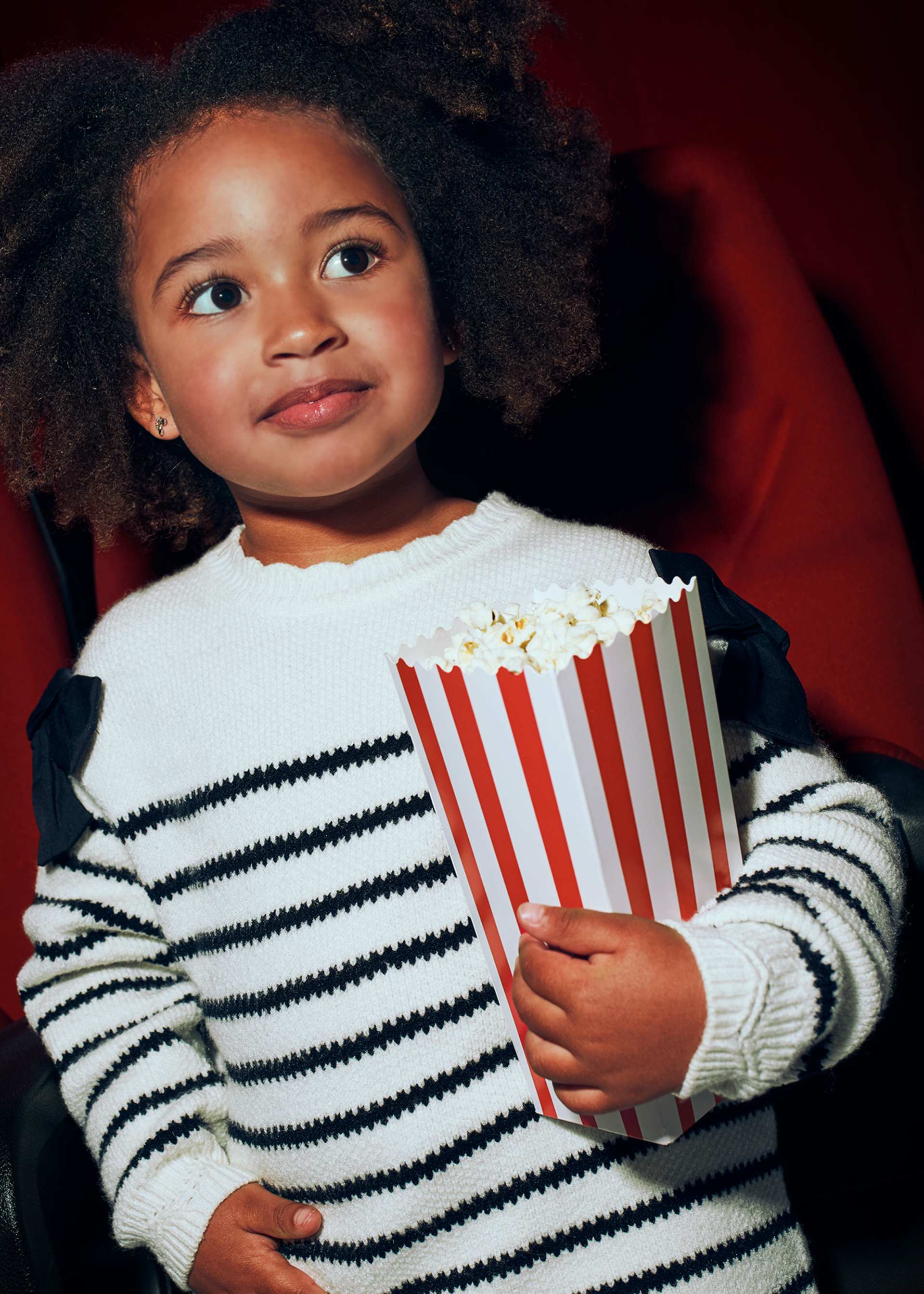 Kleid gestreift Schleifen Mädchen