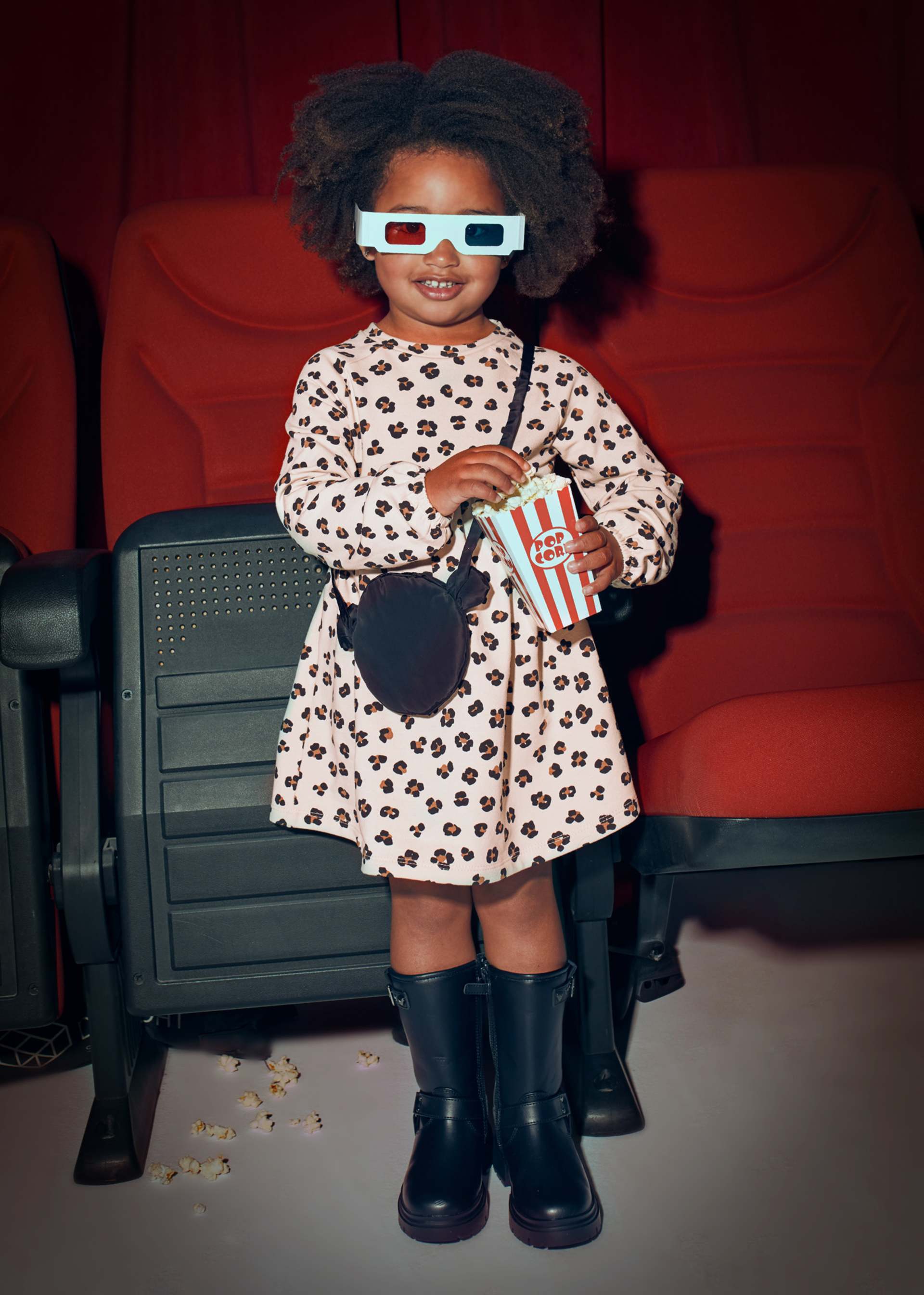 Girl Fleece Dress with Purse