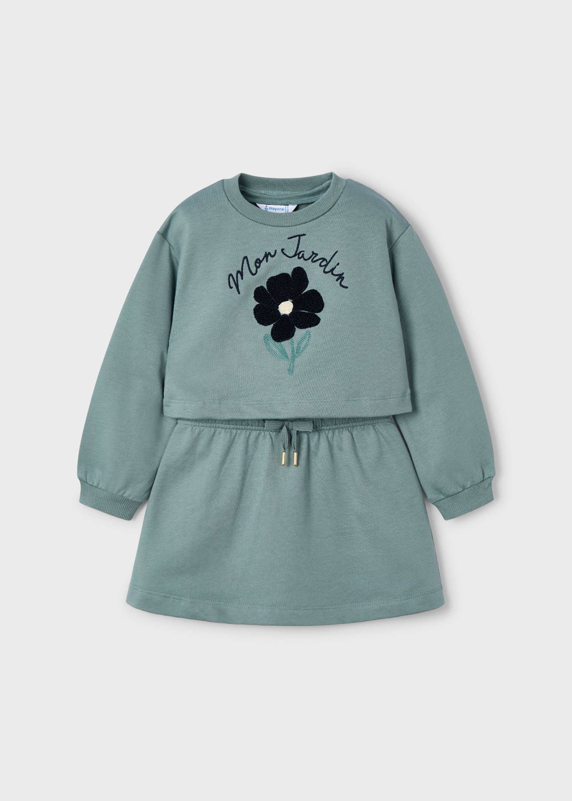 Vestido con sudadera niña