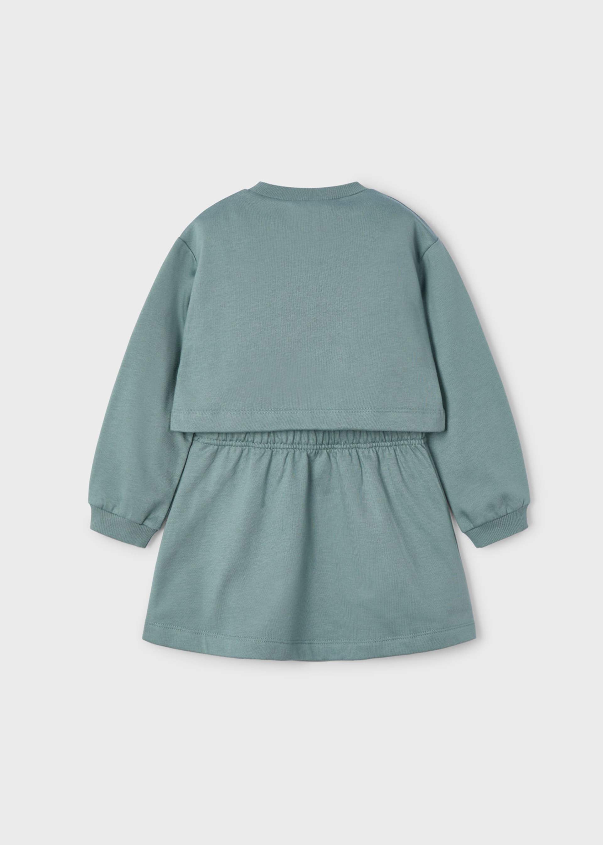 Robe avec sweat fille