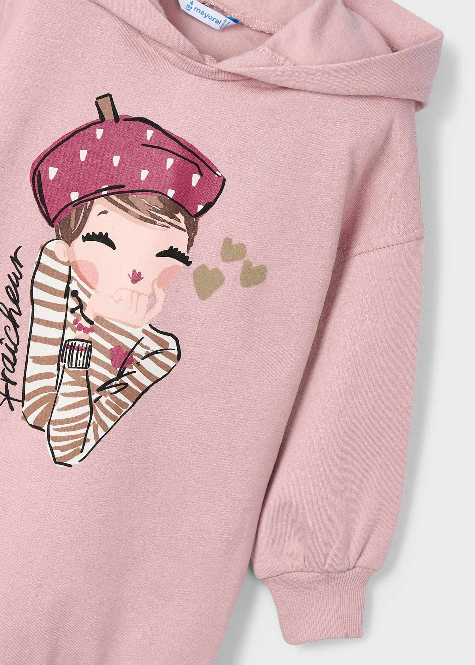 Rochie cu gluga fetita Rochie cu gluga fetita