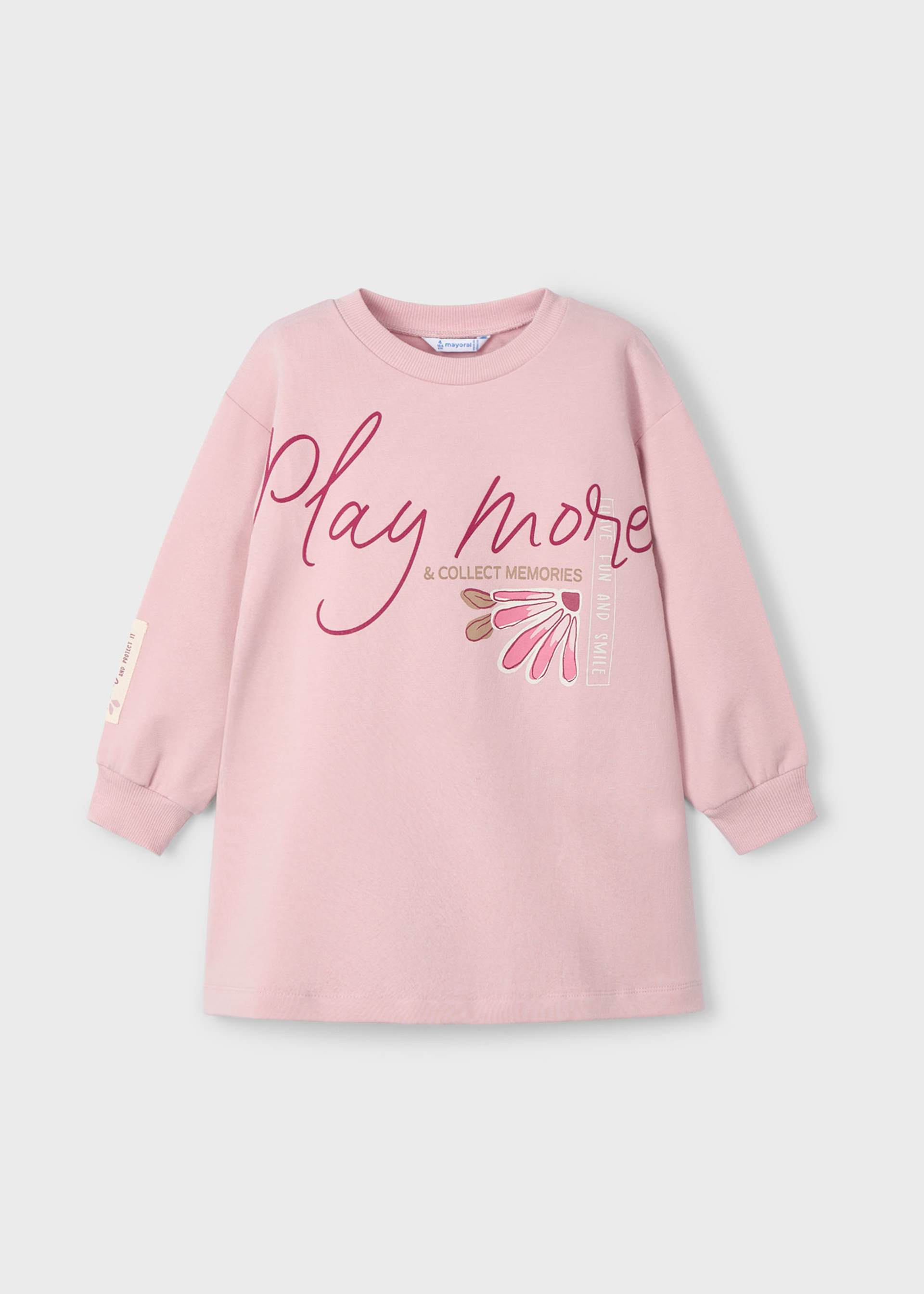 Girl Printed Fleece Dress