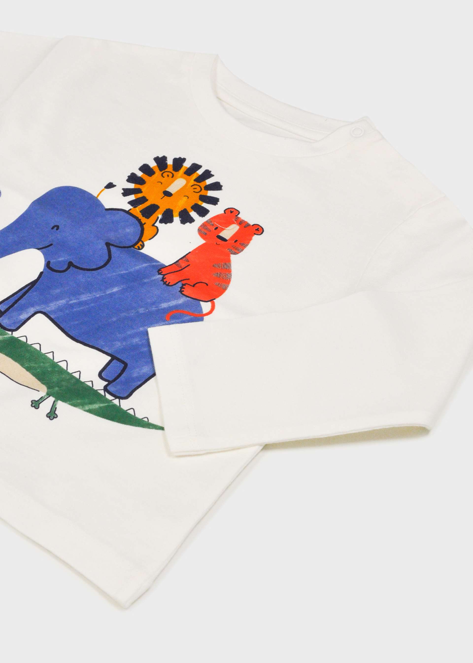 Tricou bebe imprimeu elefant