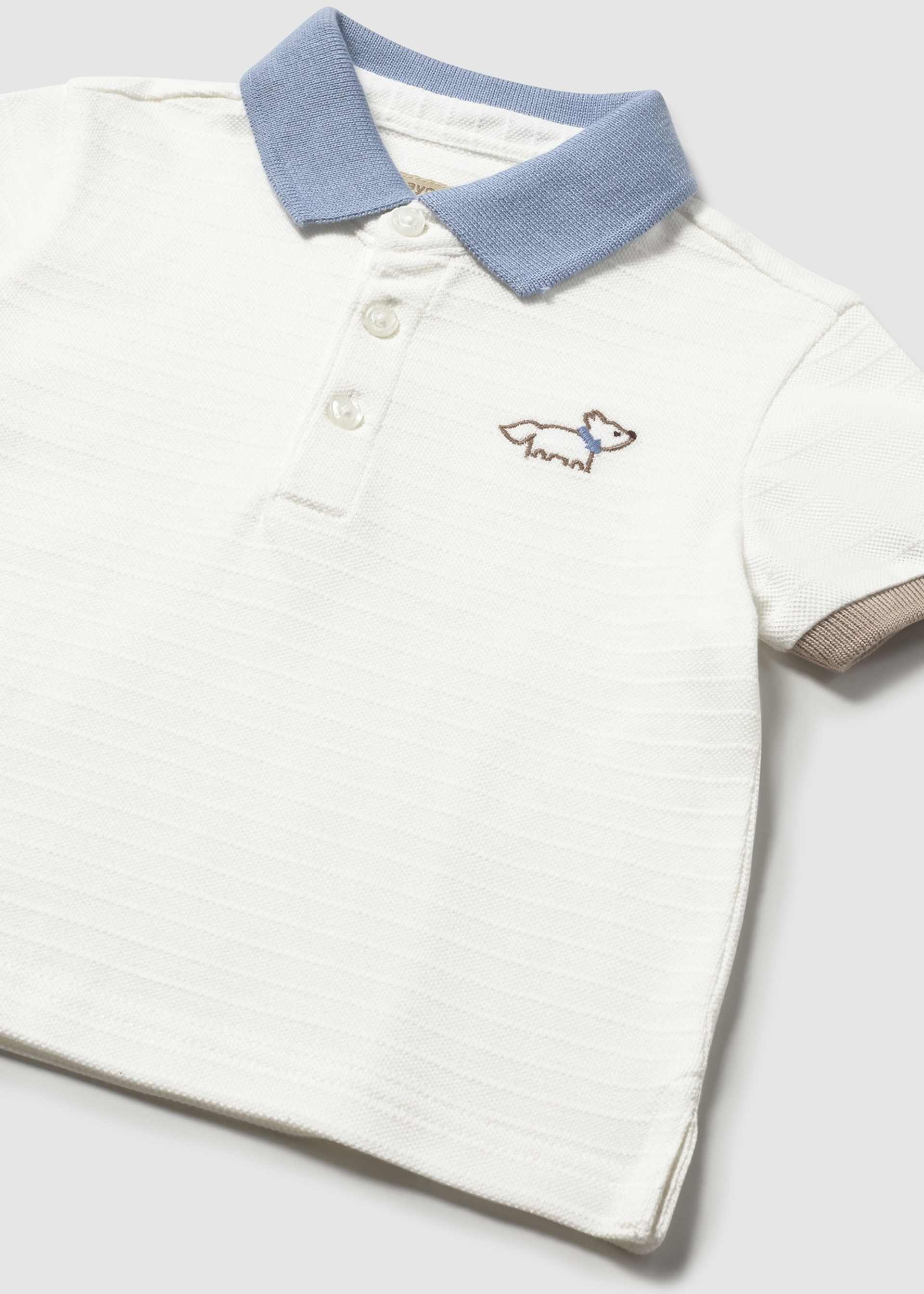 Polo z kontrastem dla niemowlęcia