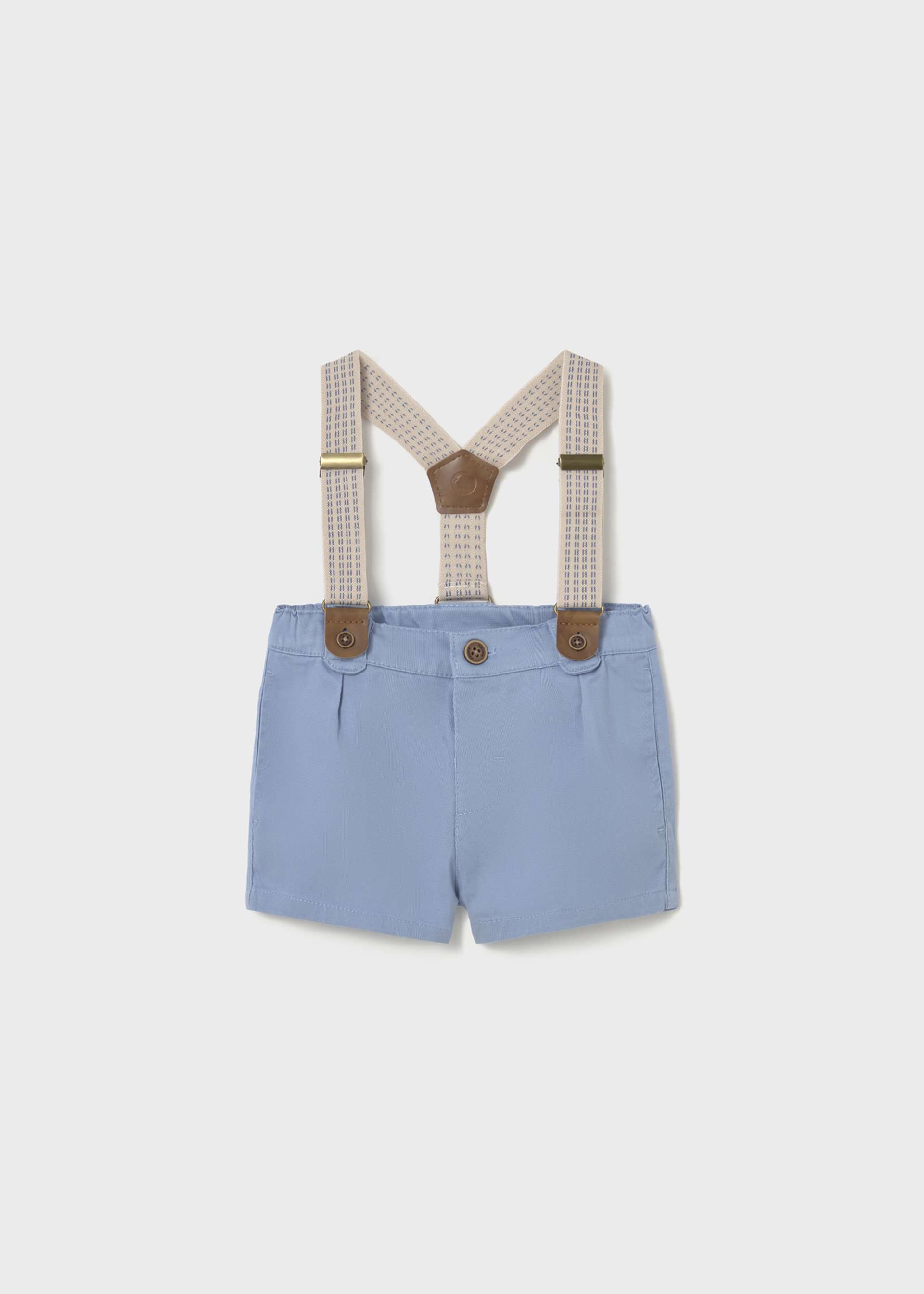 Baby Pique Shorts with Suspenders