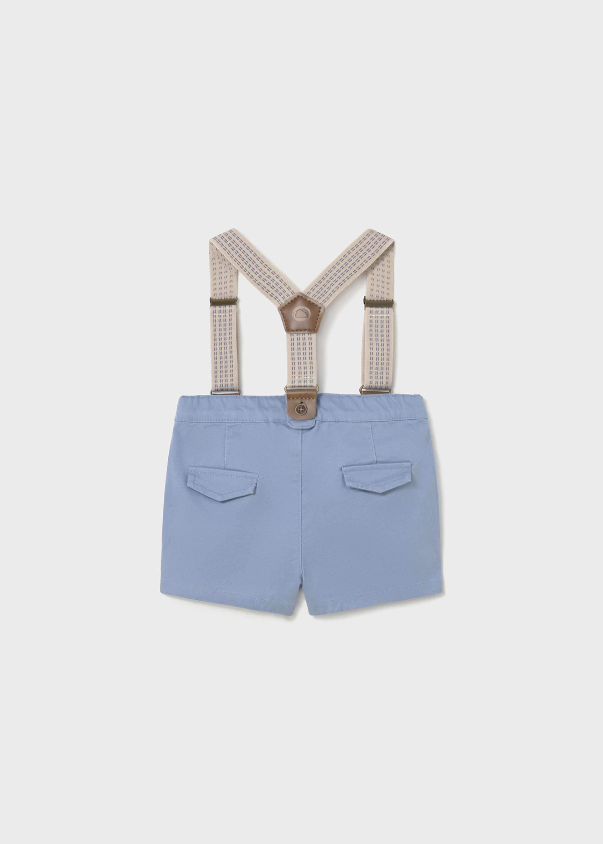 Bermudas Pikee Hosenträger Baby