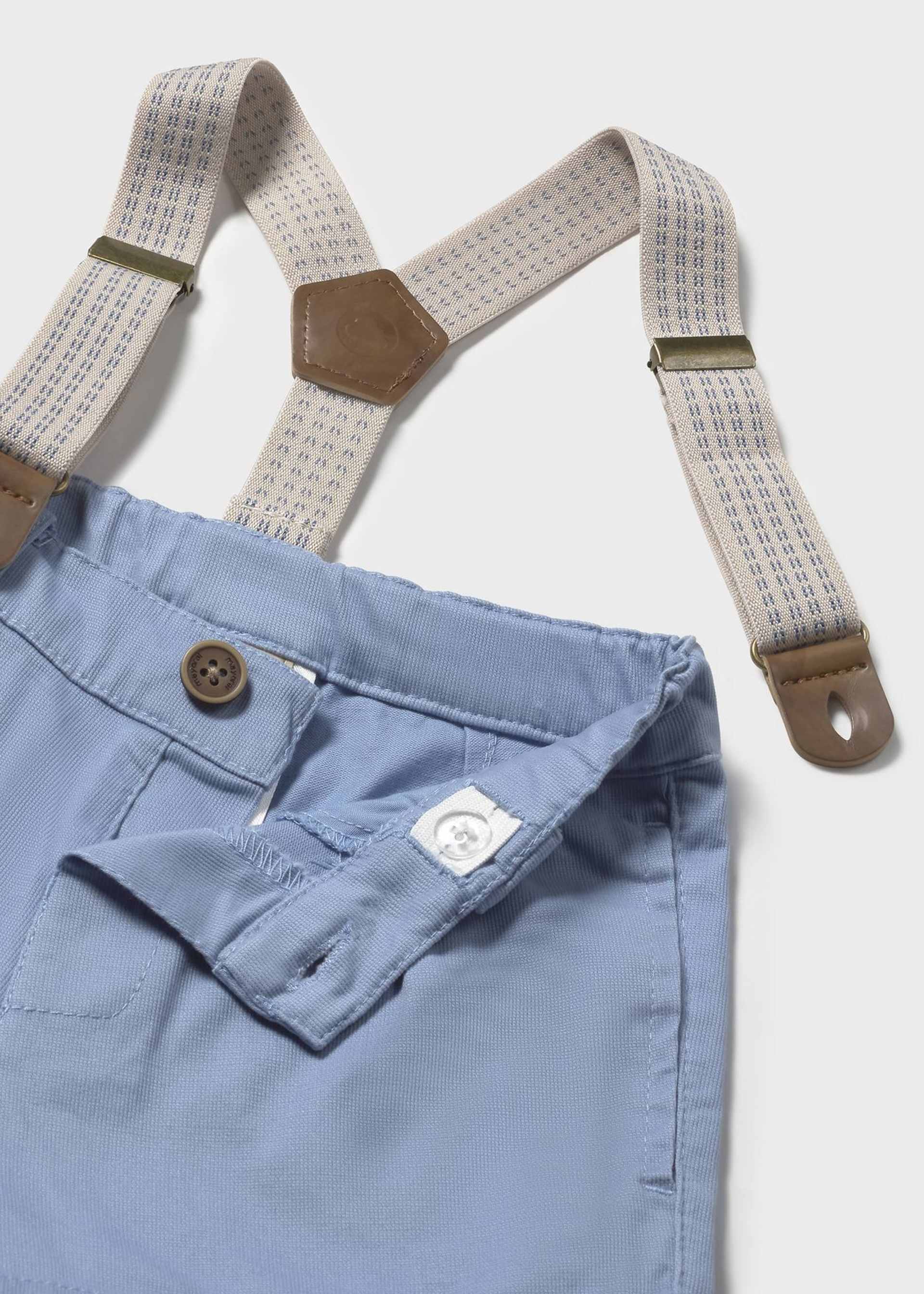 Bermudas Pikee Hosenträger Baby