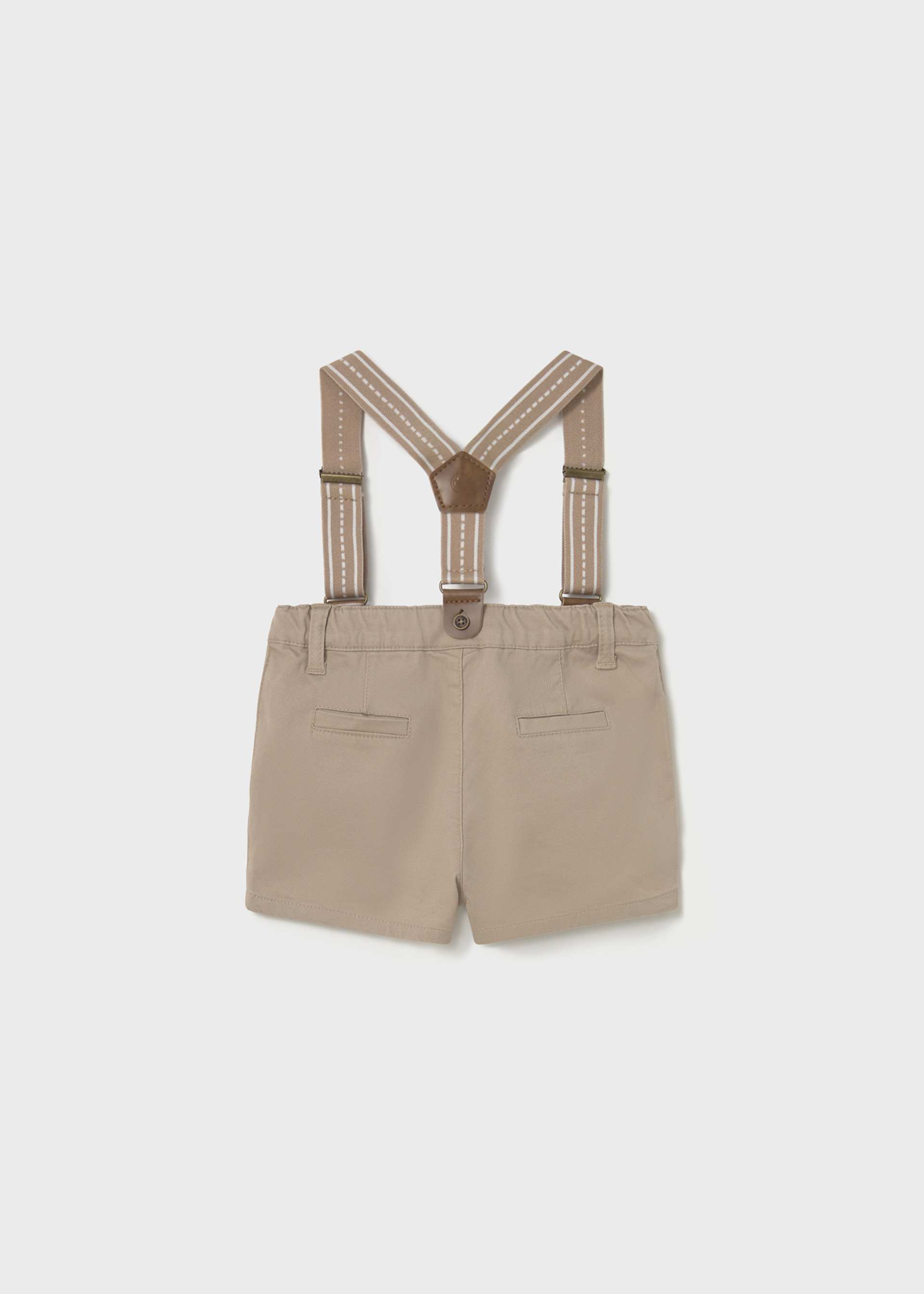Baby Pique Shorts with Suspenders
