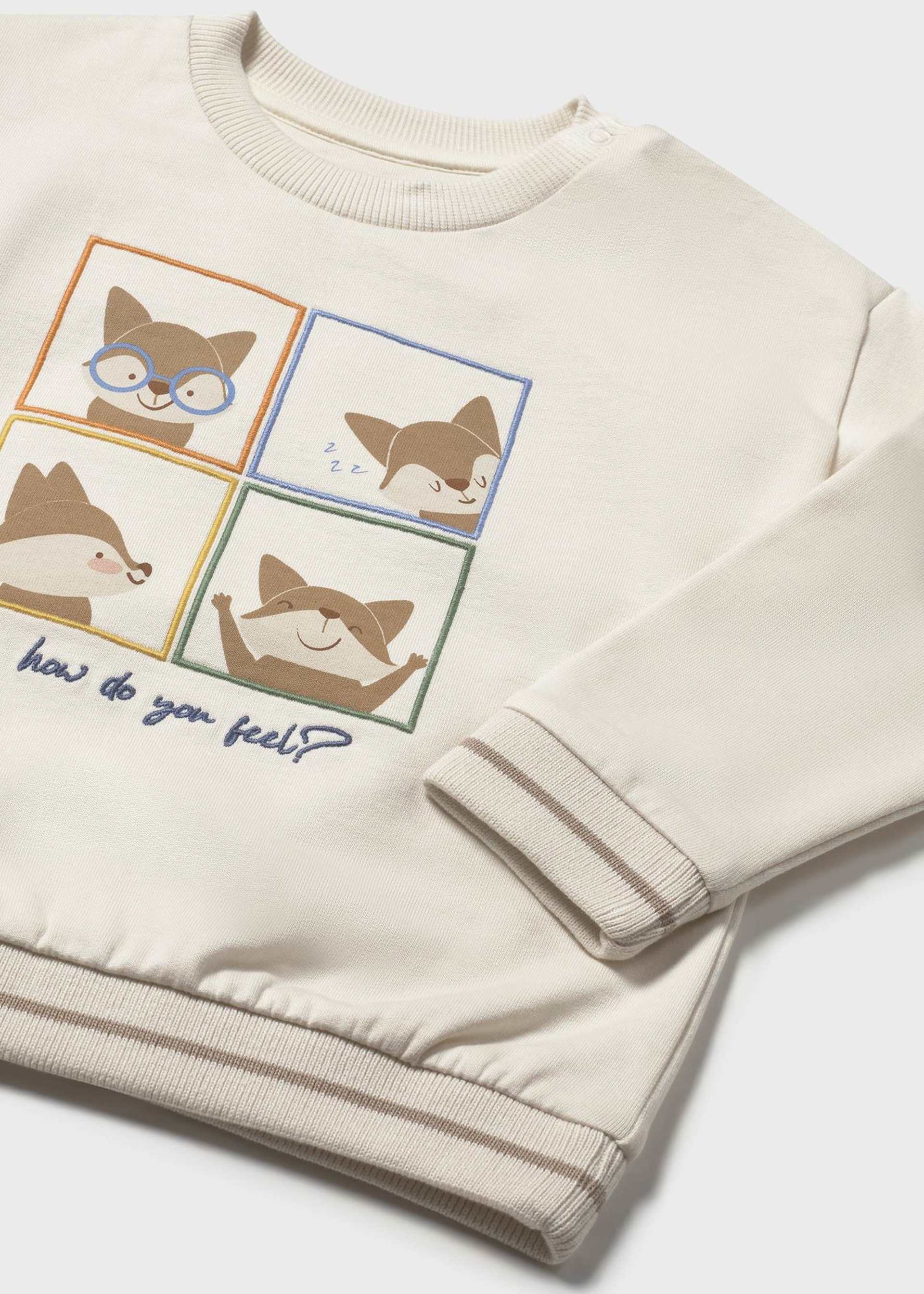 Sweat-shirt renard bébé