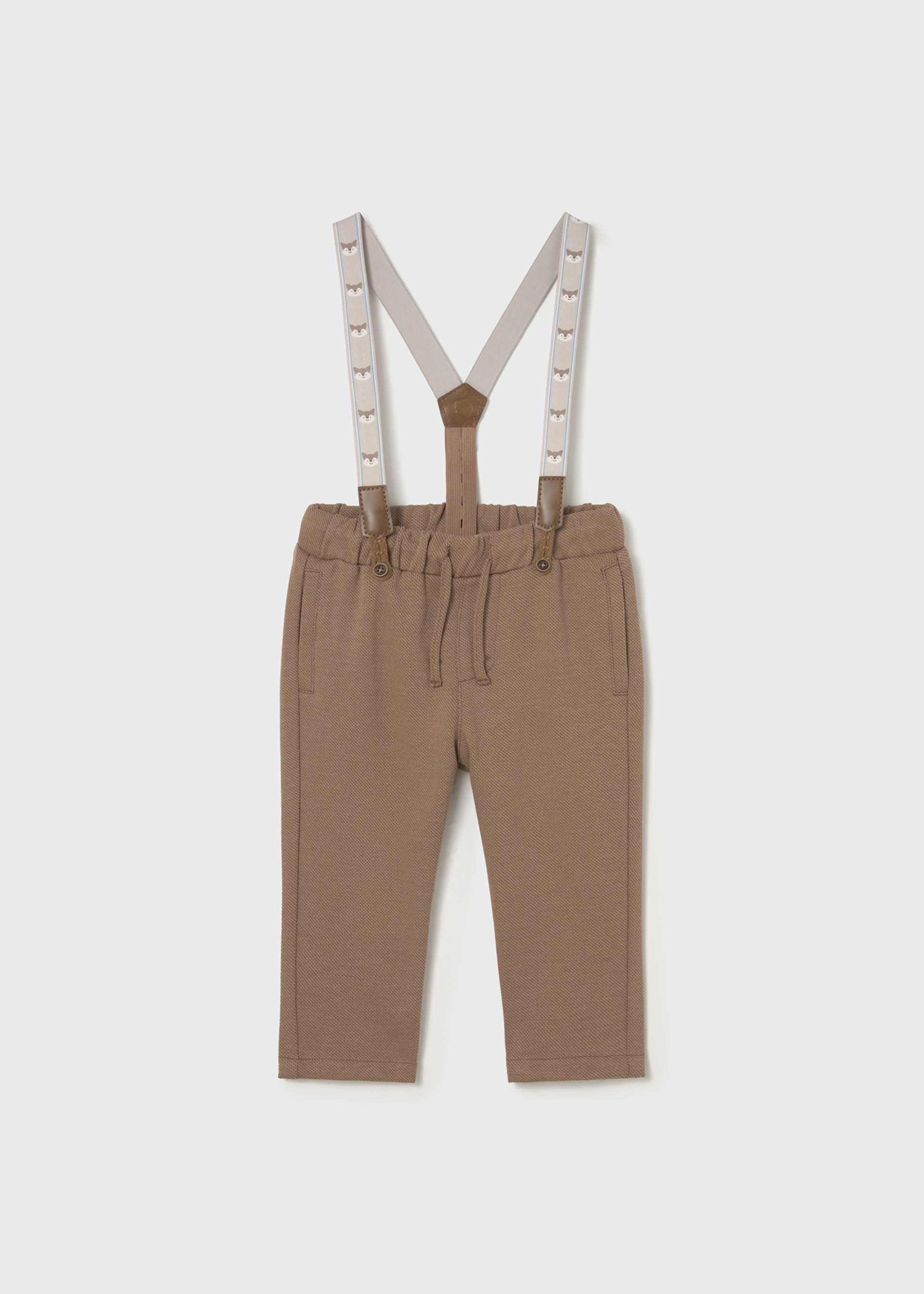 Pantalon piqué avec bretelles bébé