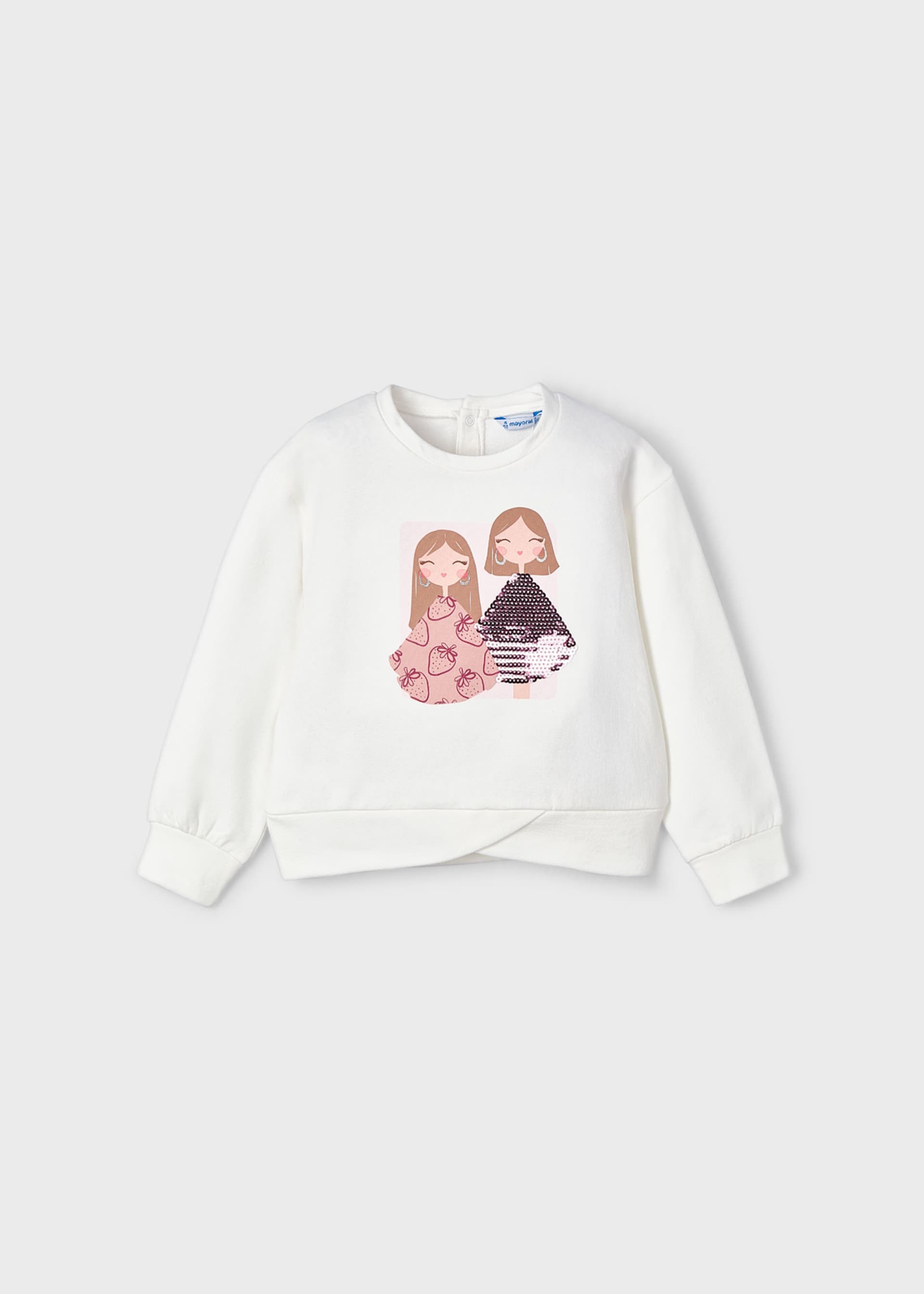 Sudadera print muñecas niña
