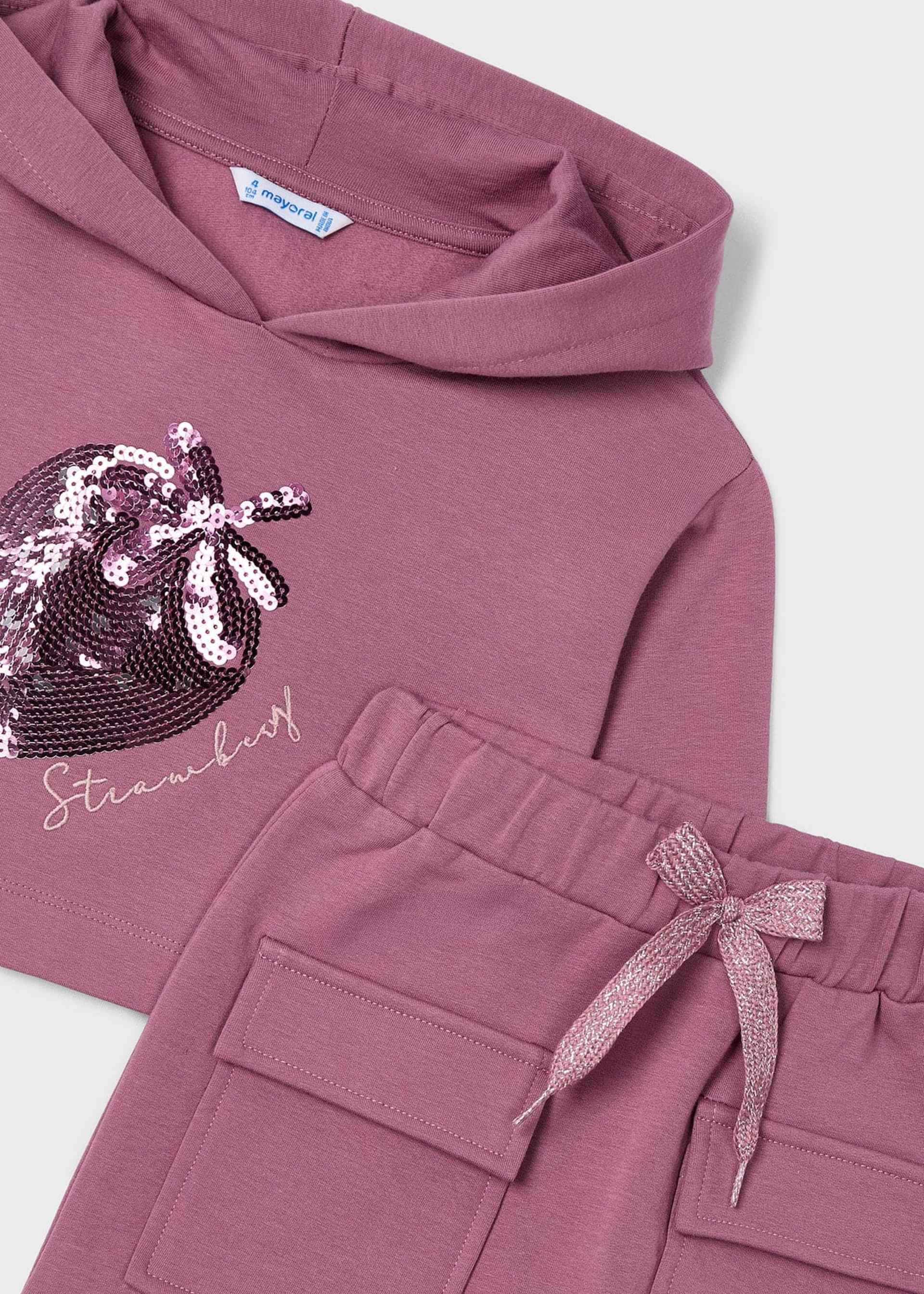 Conjunto falda sudadera niña