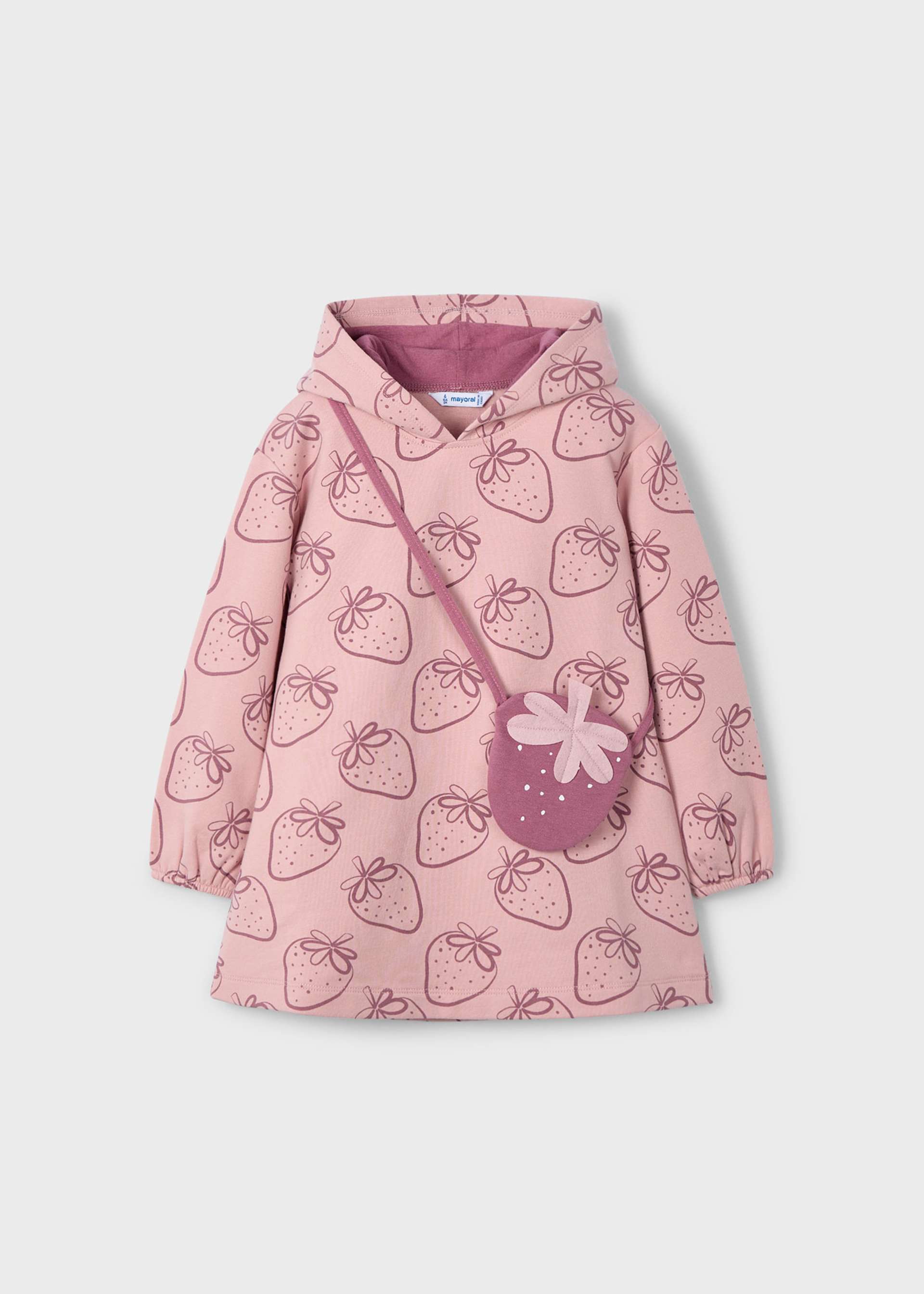 Vestido estampado bolso niña